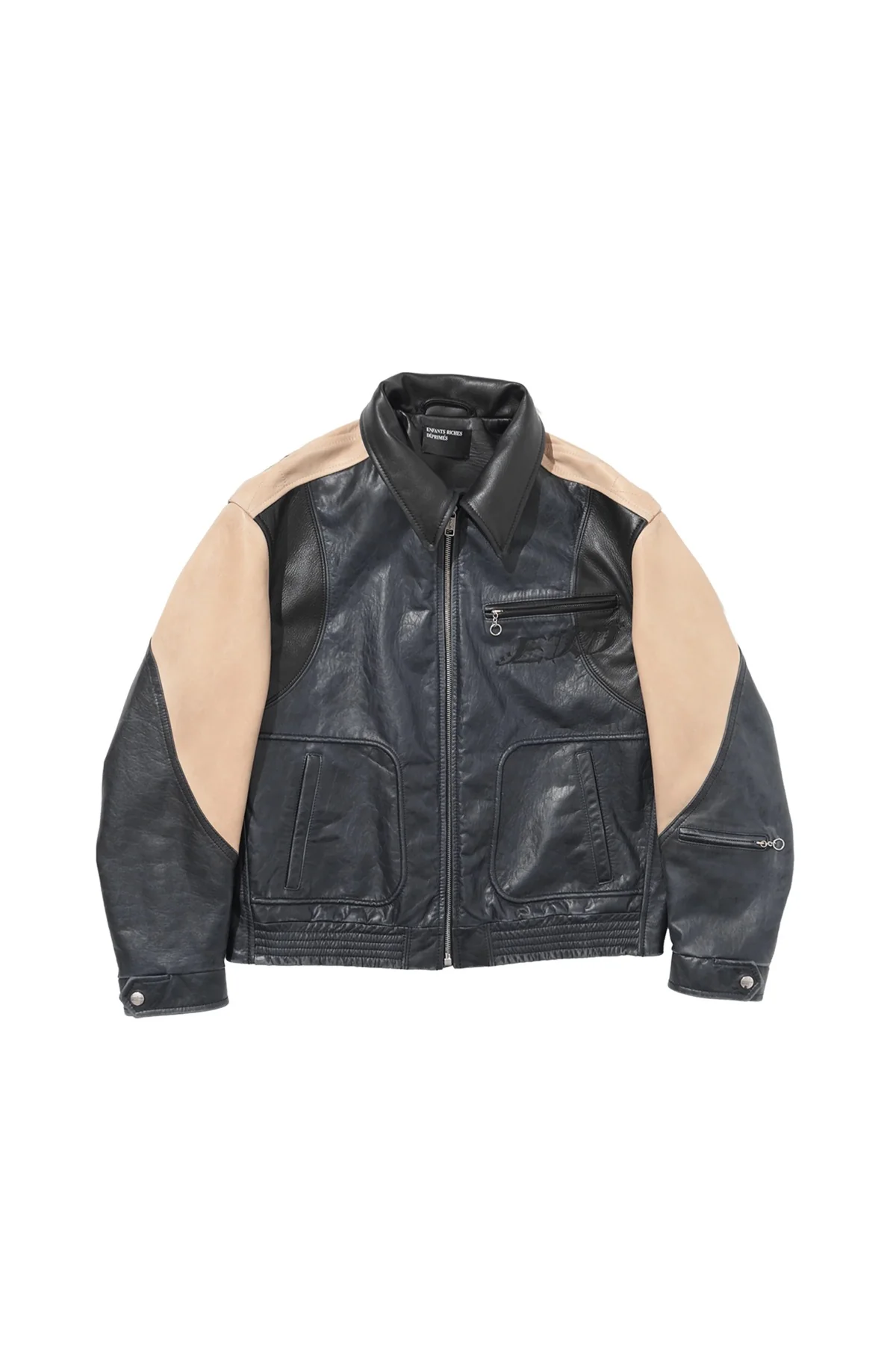 Enfants Riches Déprimés | Combaittimento Colorblocked Leather Jacket