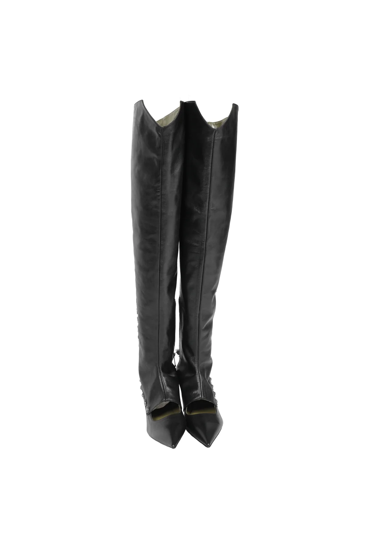 Enfants Riches Déprimés | Over the Knee Kitten Heel With Spats and Cherubs - Image 2