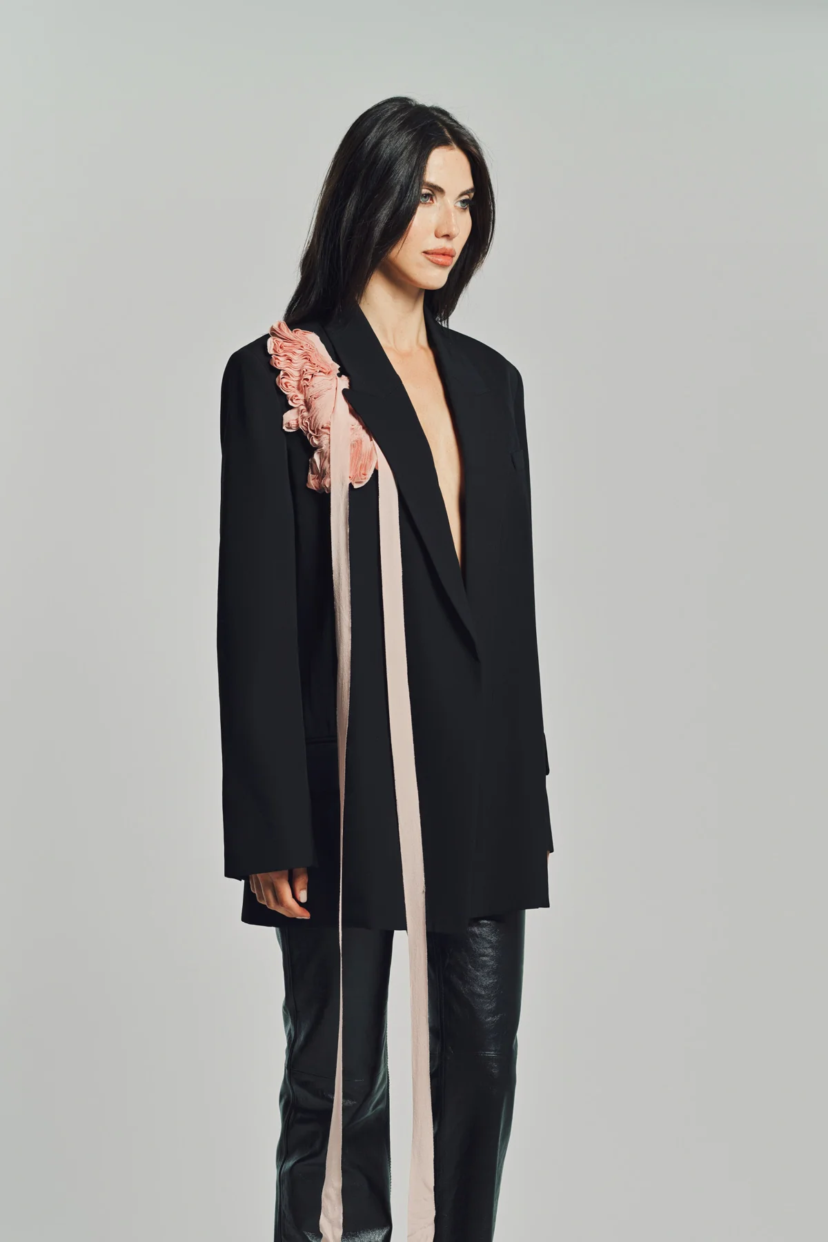 ERDEM | DOUBLE BREASTED BELTED BLAZER - Image 4