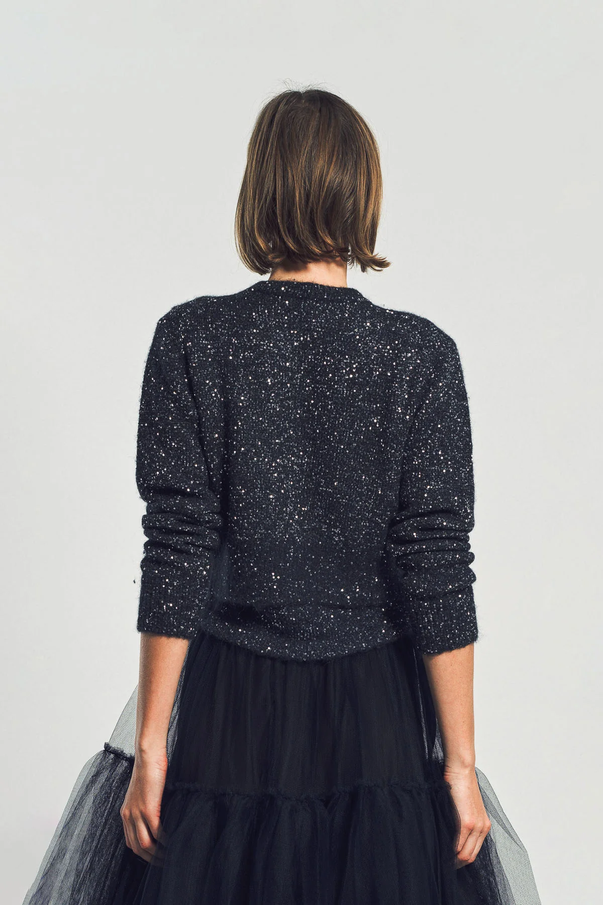 ERDEM | EMBELLISHED SEQUIN CROPPED CARDIGAN - Image 4