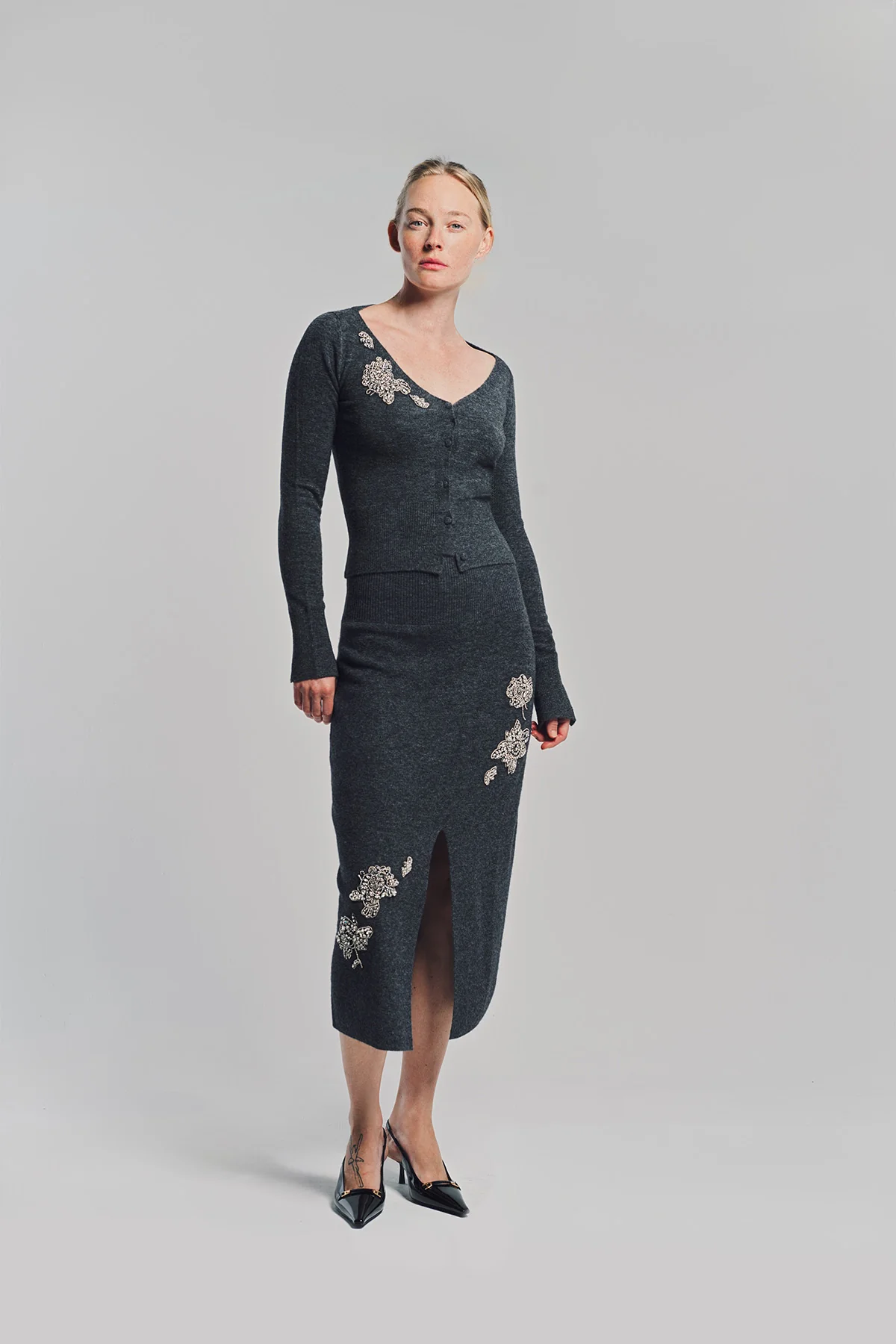ERDEM | PENCIL MIDI SKIRT