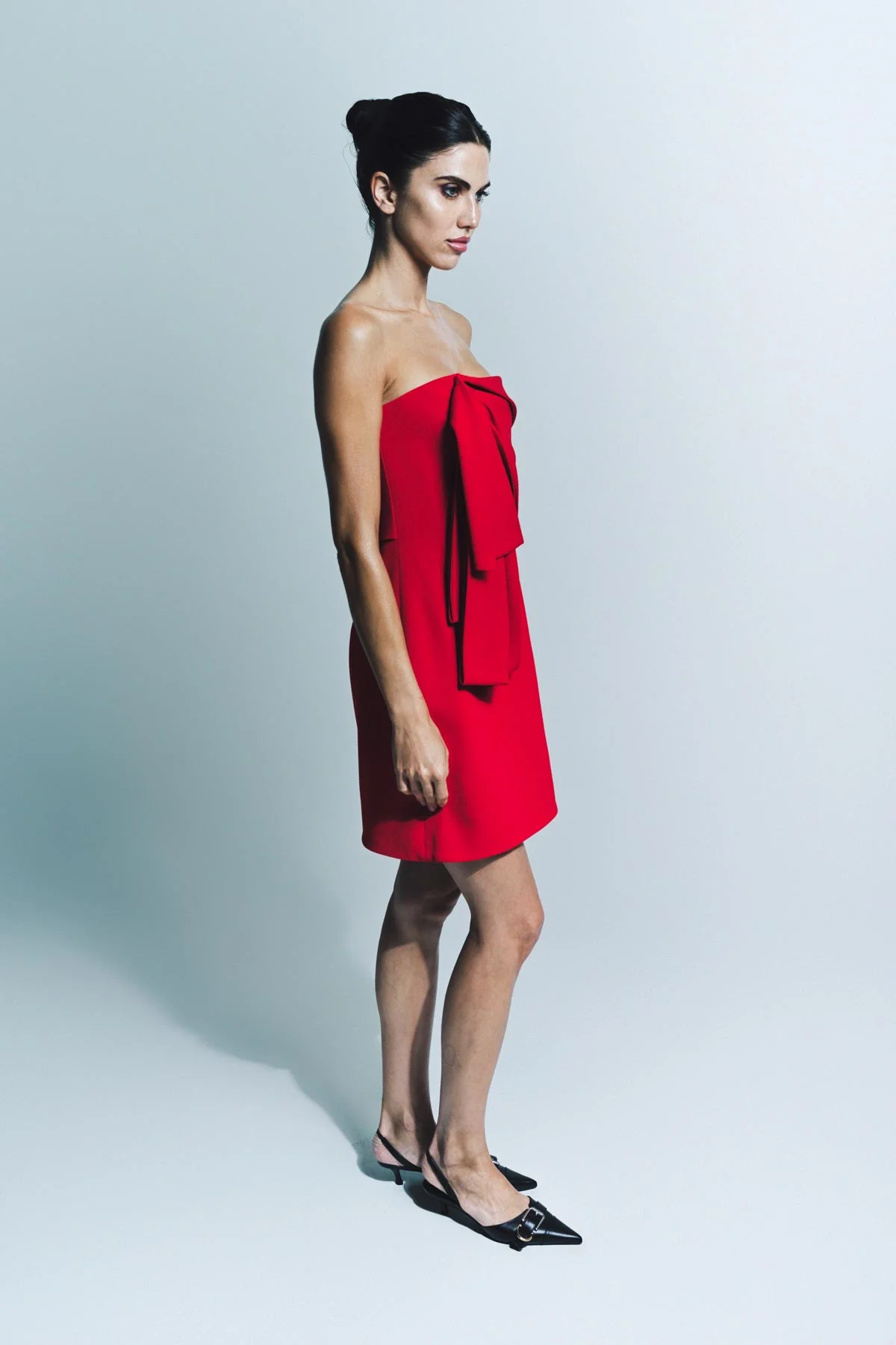 GIVENCHY | BUSTIER DRESS WITH OVERSIZED BOW - Image 5