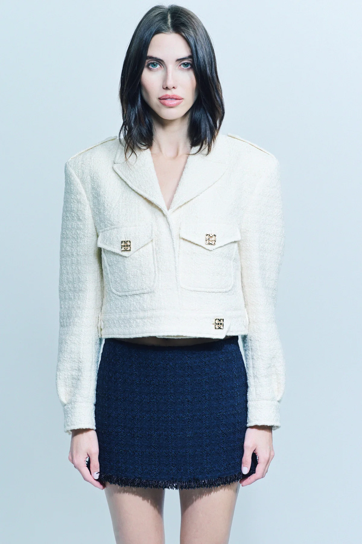 GIVENCHY | TWEED CROPPED JACKET - Image 2
