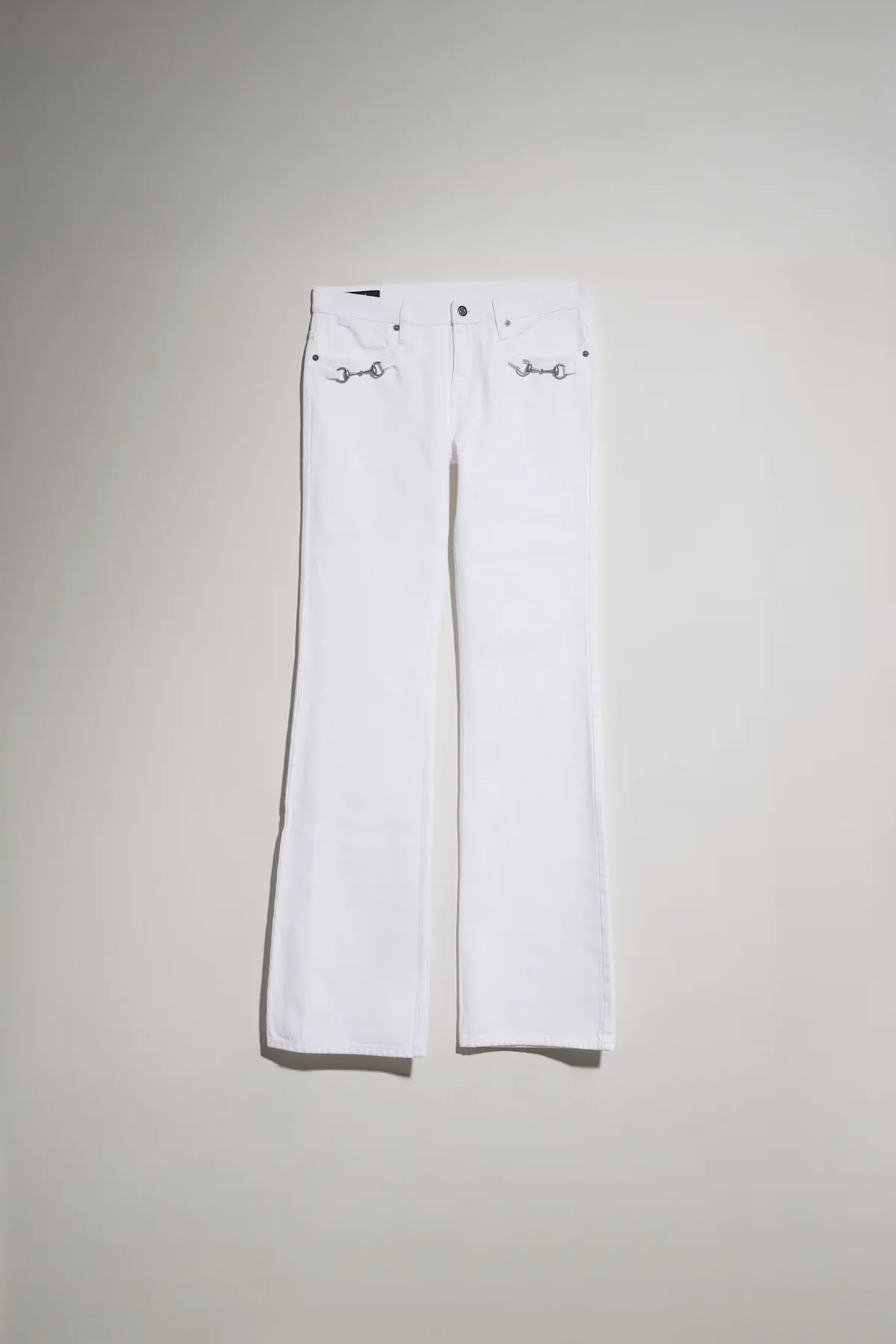 GUCCI | Cotton denim pants with Horsebit