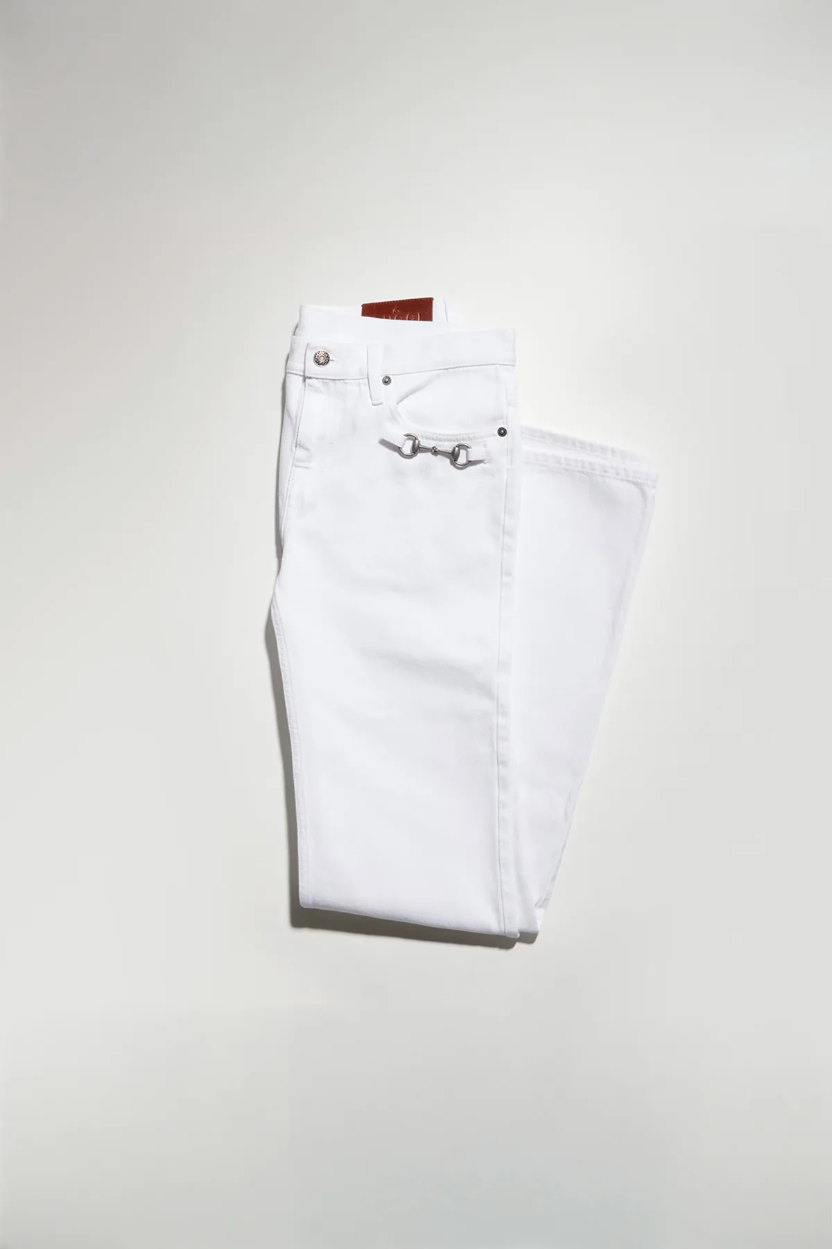 GUCCI | Cotton denim pants with Horsebit - Image 3
