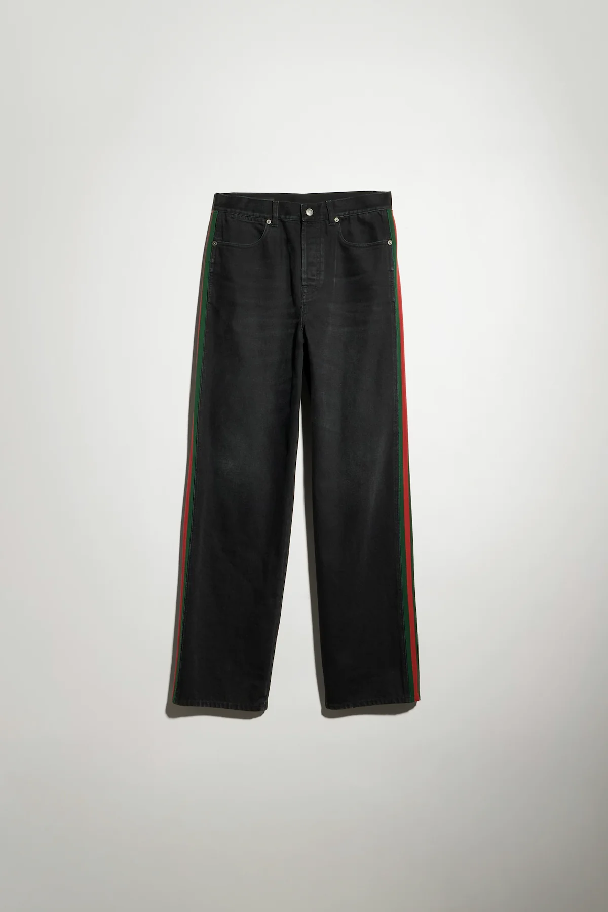 GUCCI | Cotton denim pants with Web insert