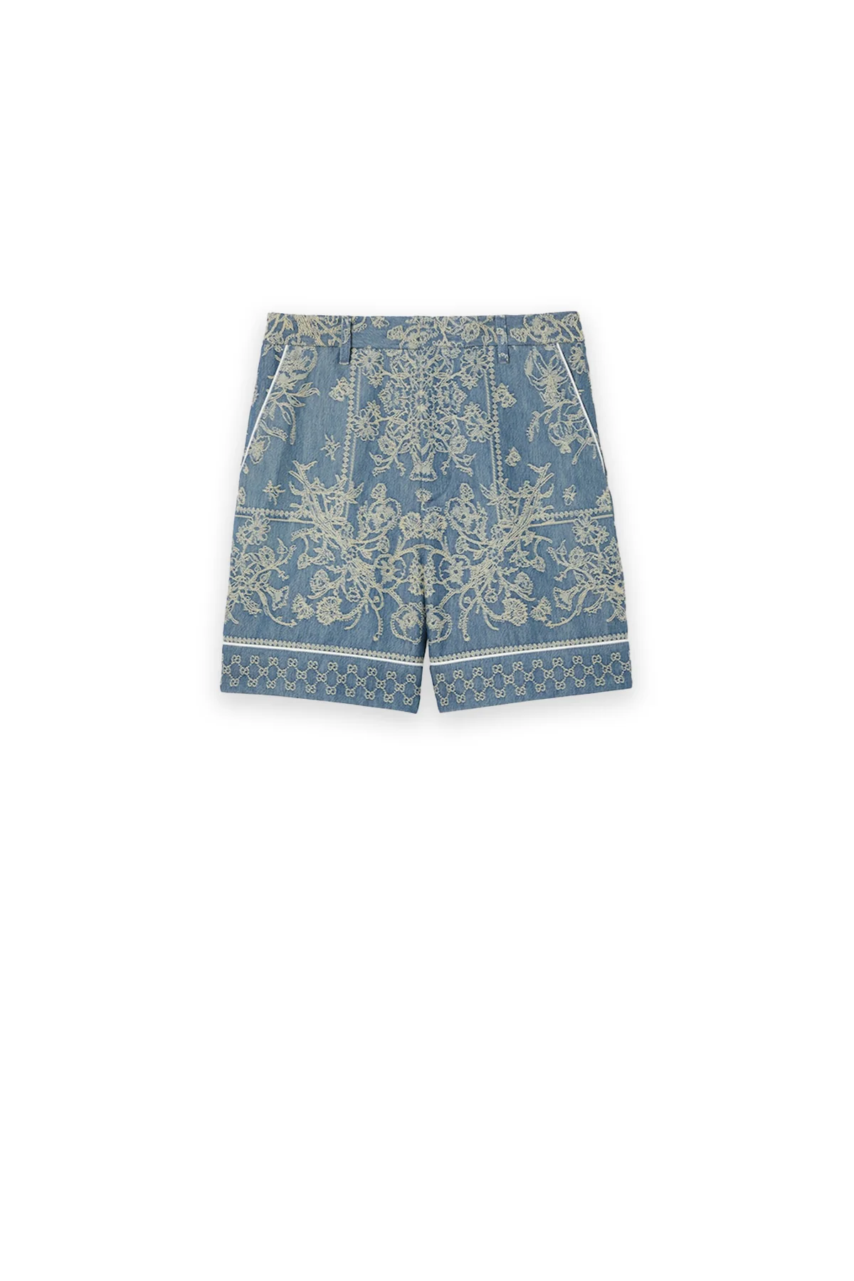 GUCCI | GG DENIM JACQUARD SHORTS