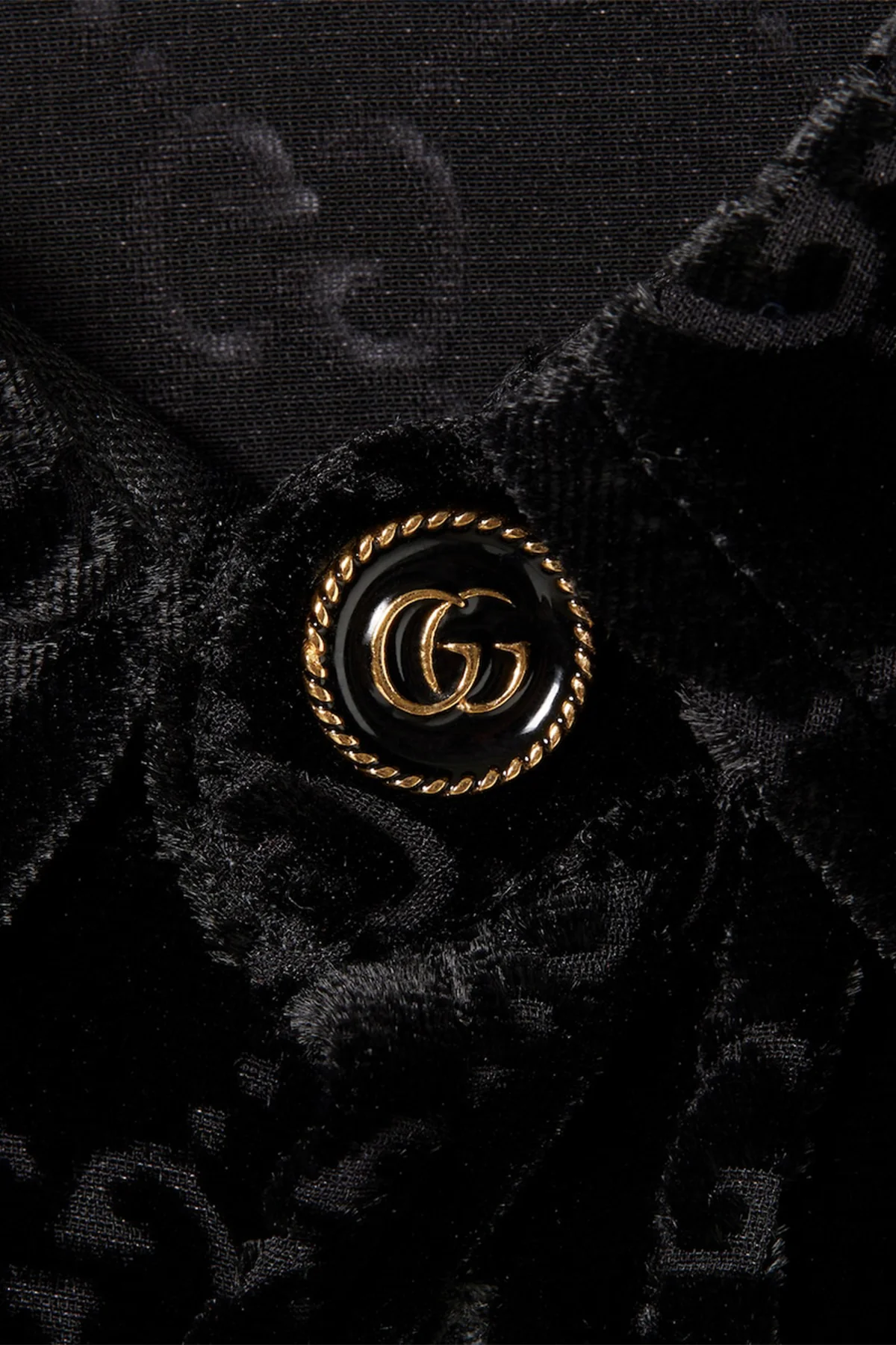 GUCCI | STRETCH GG VELVET DEVORÉ SHIRT - Image 2
