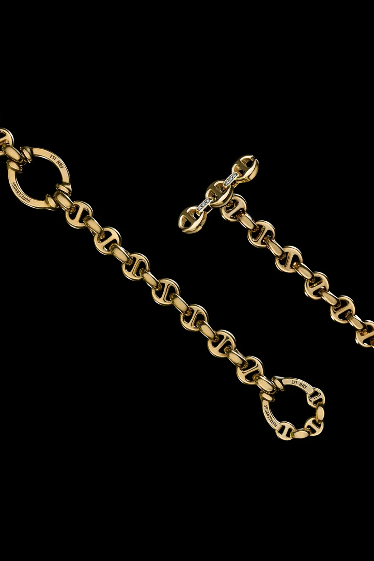 HOORSENBUHS | 18K GOLD OPEN-LINK DIAMOND NECKLACE - Image 2