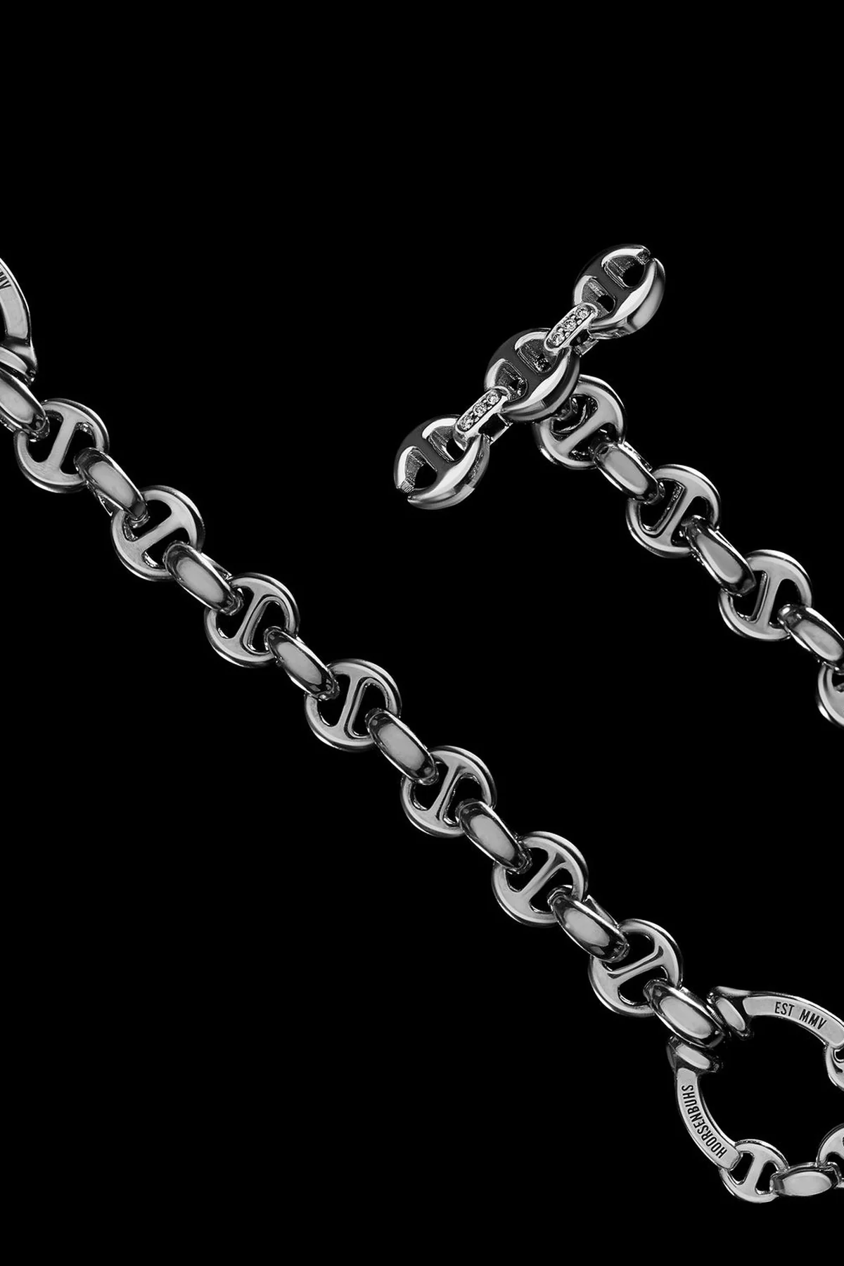 Hoorsenbuhs | 5mm Link Necklace With Diamond Pendant - Image 4