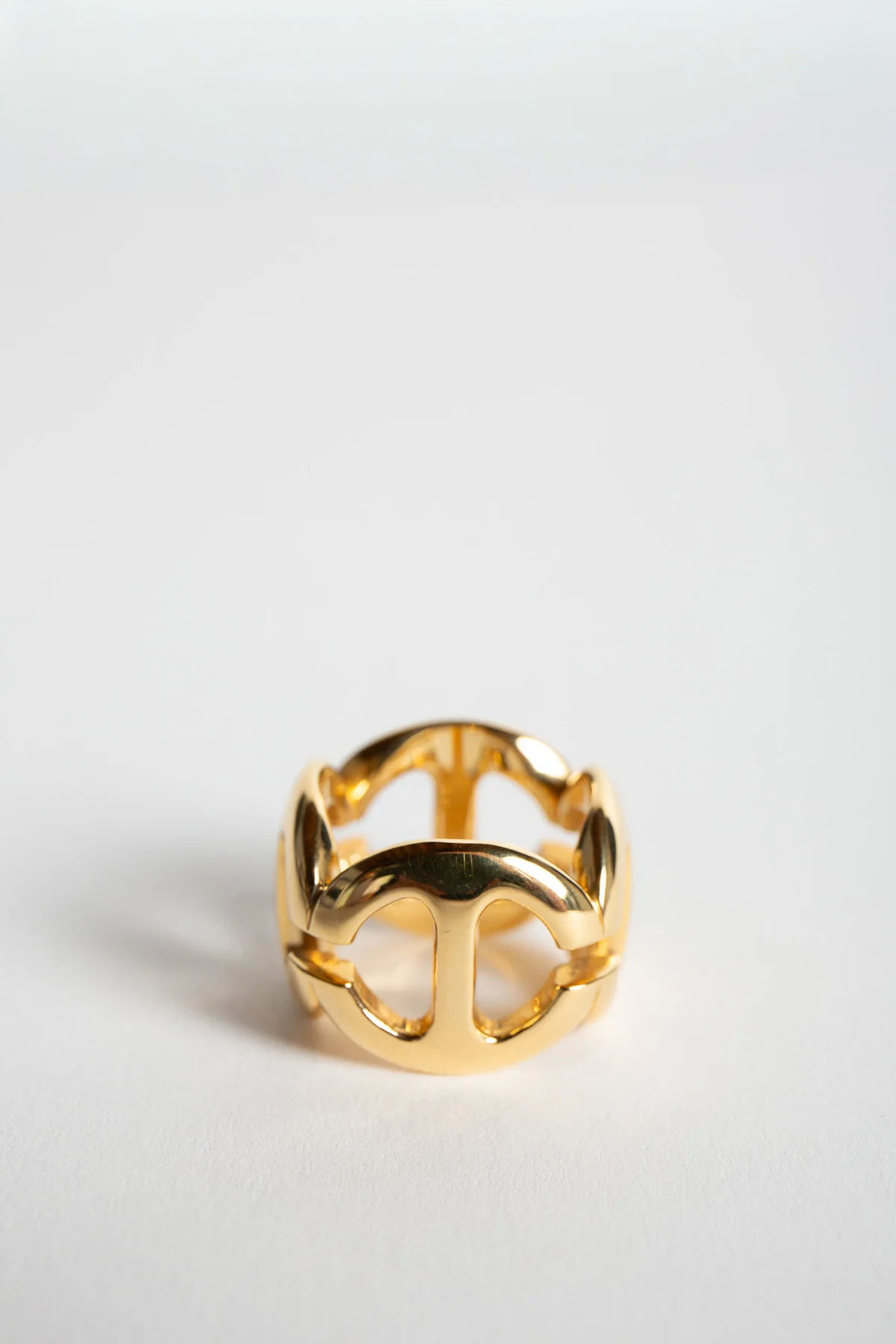 HOORSENBUHS | SQUARE LINK PAVE DIAMOND RING