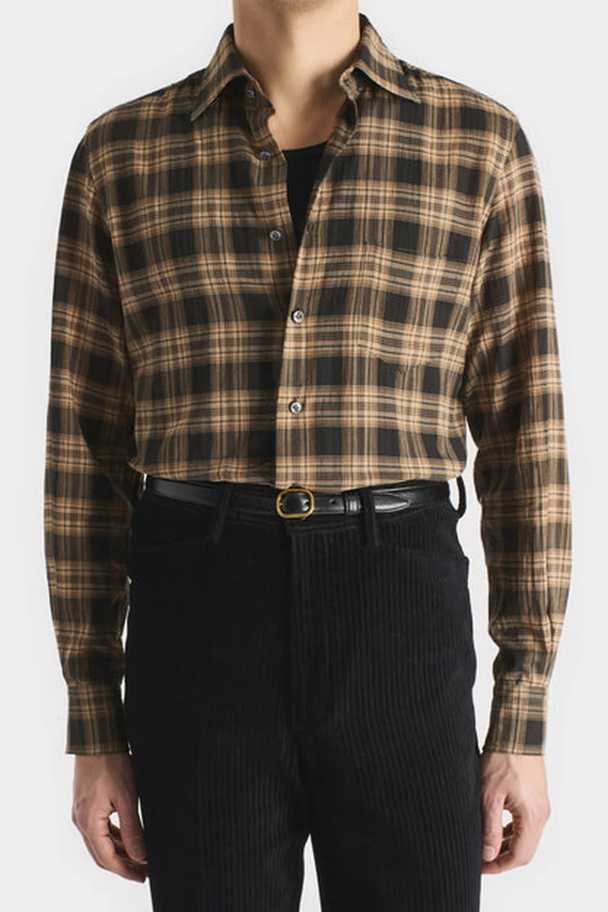 HUSBANDS | PLAID LONG SLEEVE SHIRT - Image 4