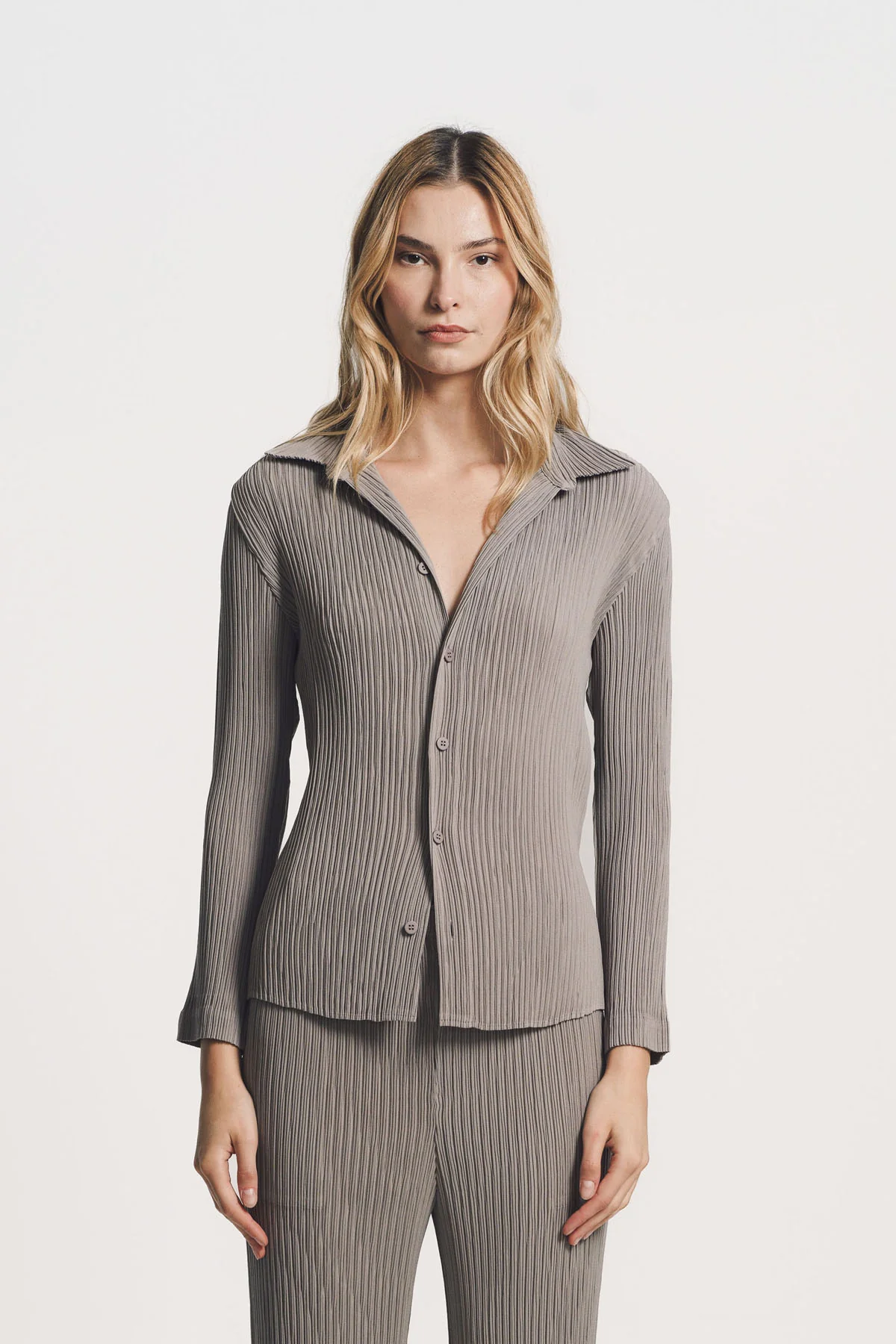 ISSEY MIYAKE | HATCHING PLEATS SHIRT - Image 2