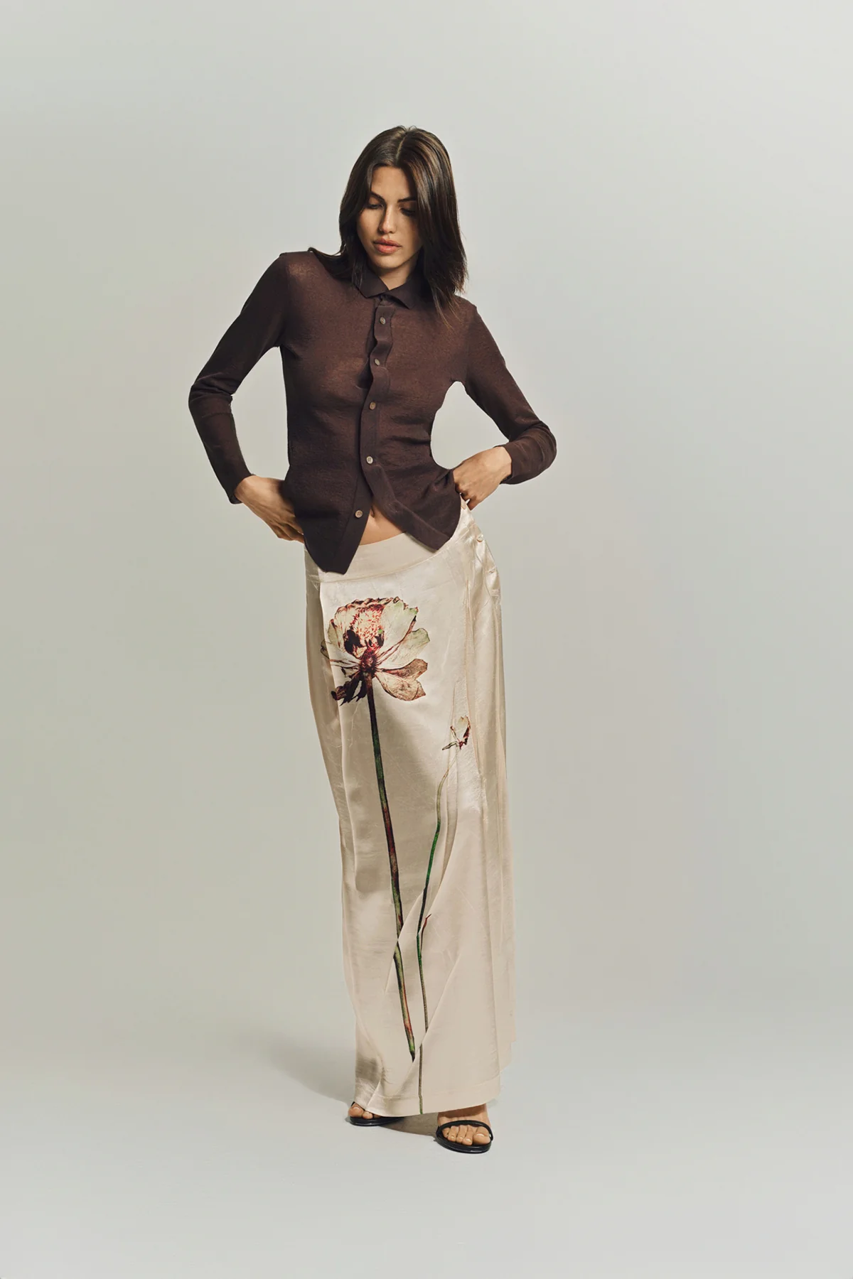 ISSEY MIYAKE | PRESSED FLORA SKIRT
