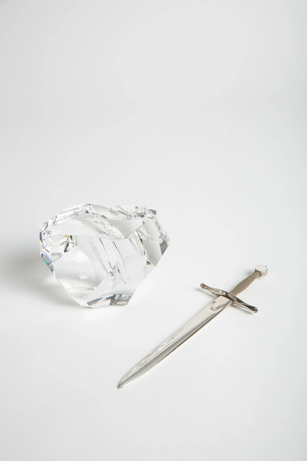 James Houston for Steuben | 1964 Excalibur Paperweight & Letter Opener - Image 3