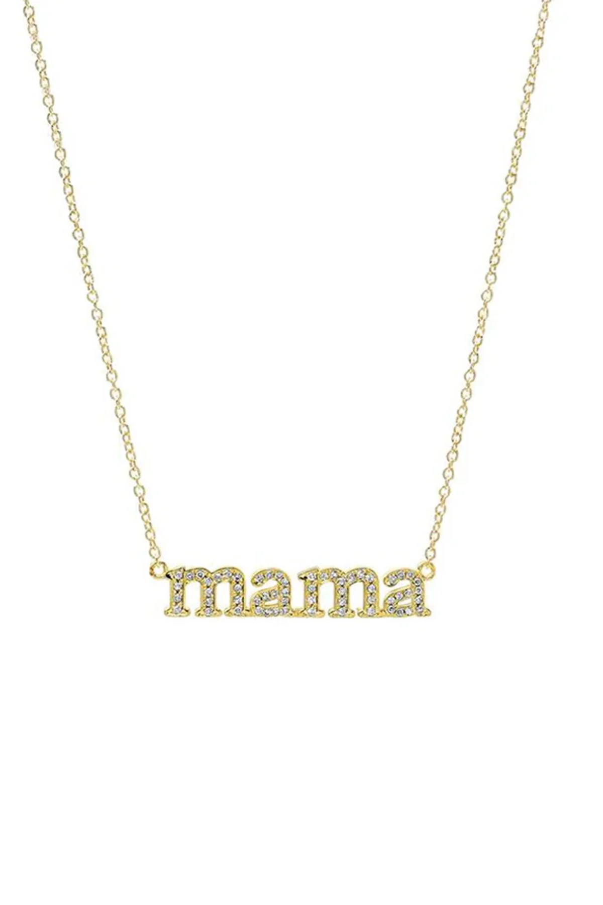 Jennifer Meyer | 18k Yellow Gold Diamond Mama Necklace