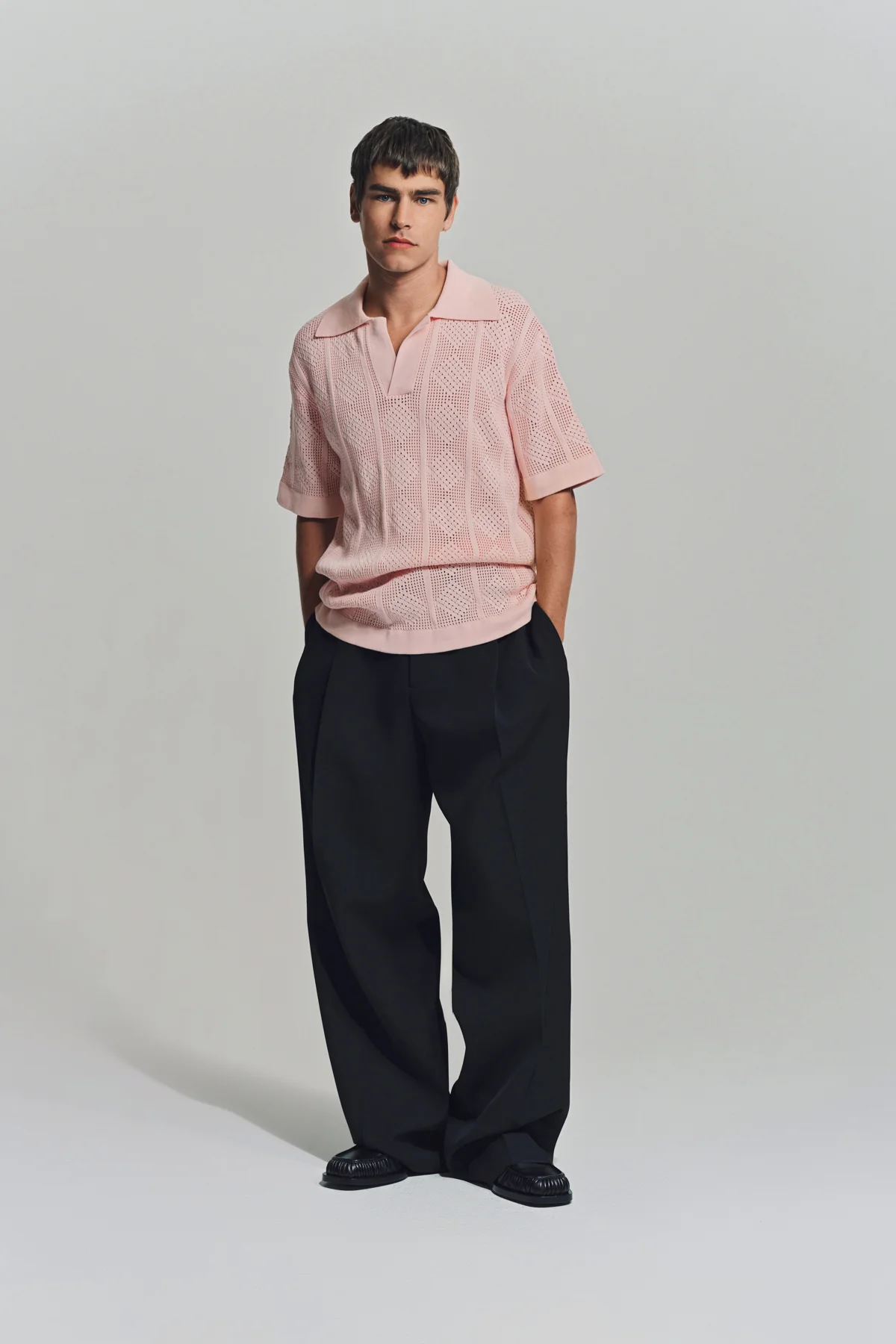 JIL SANDER | LACE SHORT SLEEVE POLO