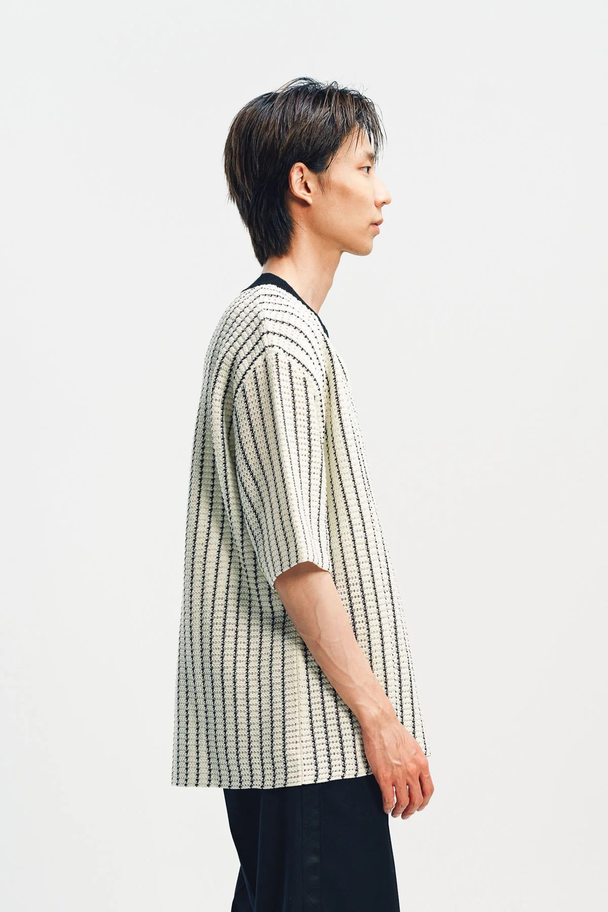 JIL SANDER | STRIPED KNIT TEE - Image 3