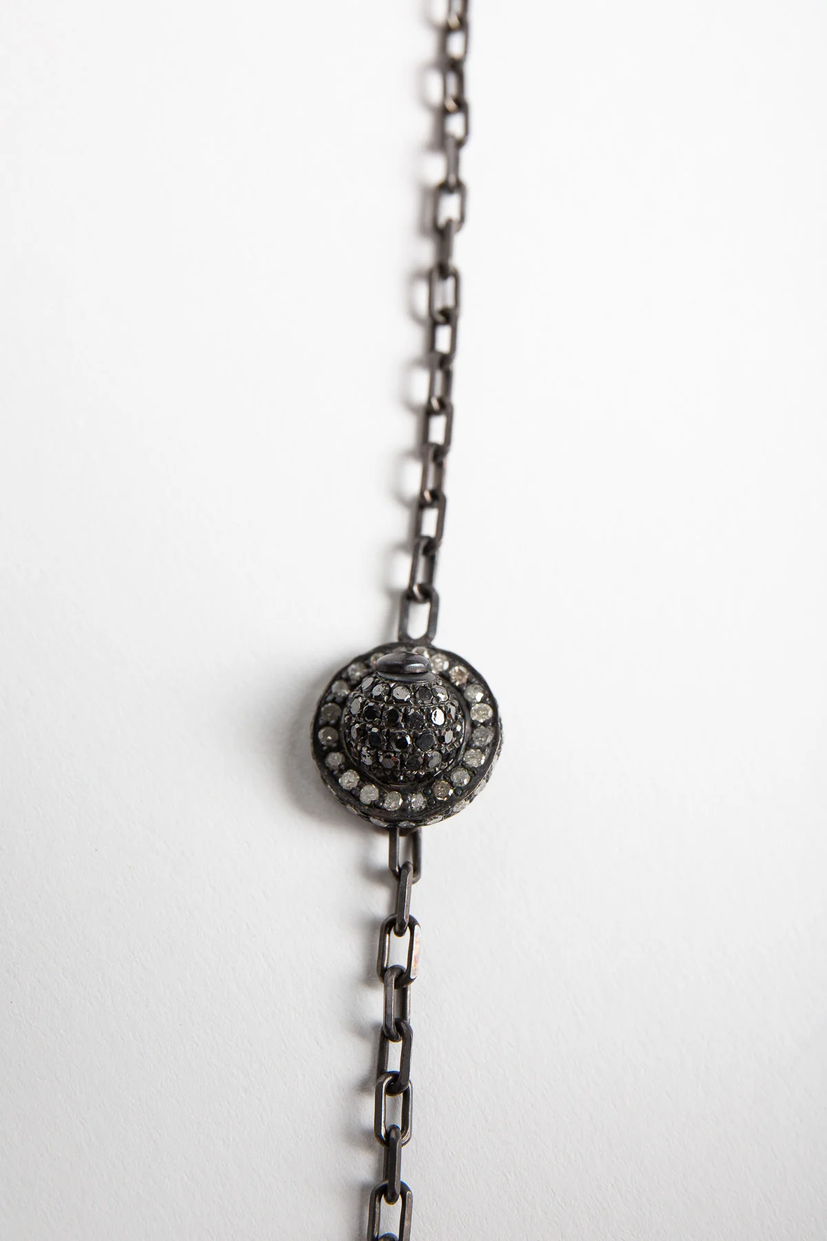 Joanne Fiske | Lariat Black Diamond Bead Necklace - Image 2