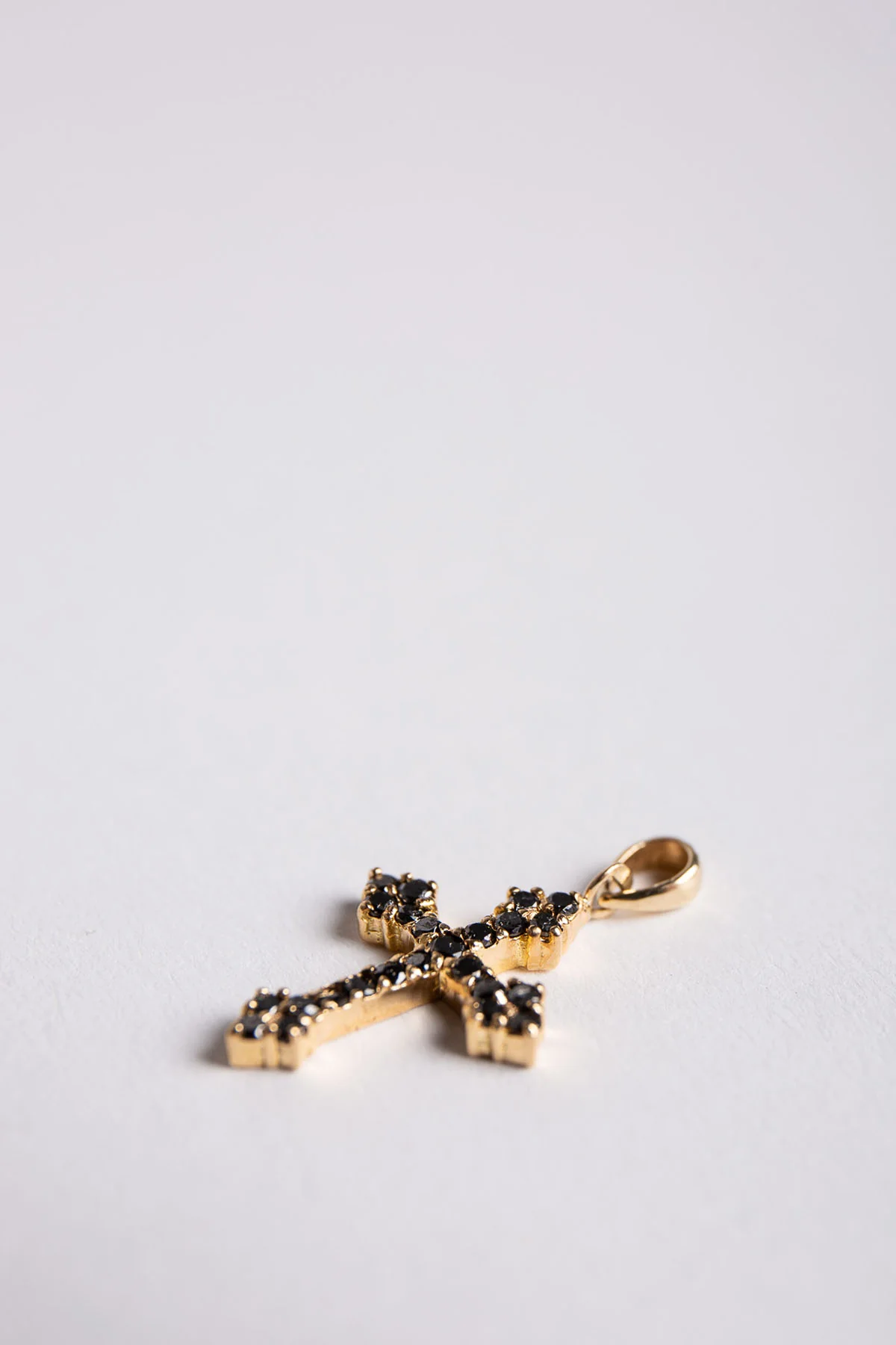 JOANNE FISKE | ORTHODOX BLACK DIAMOND CROSS PENDANT