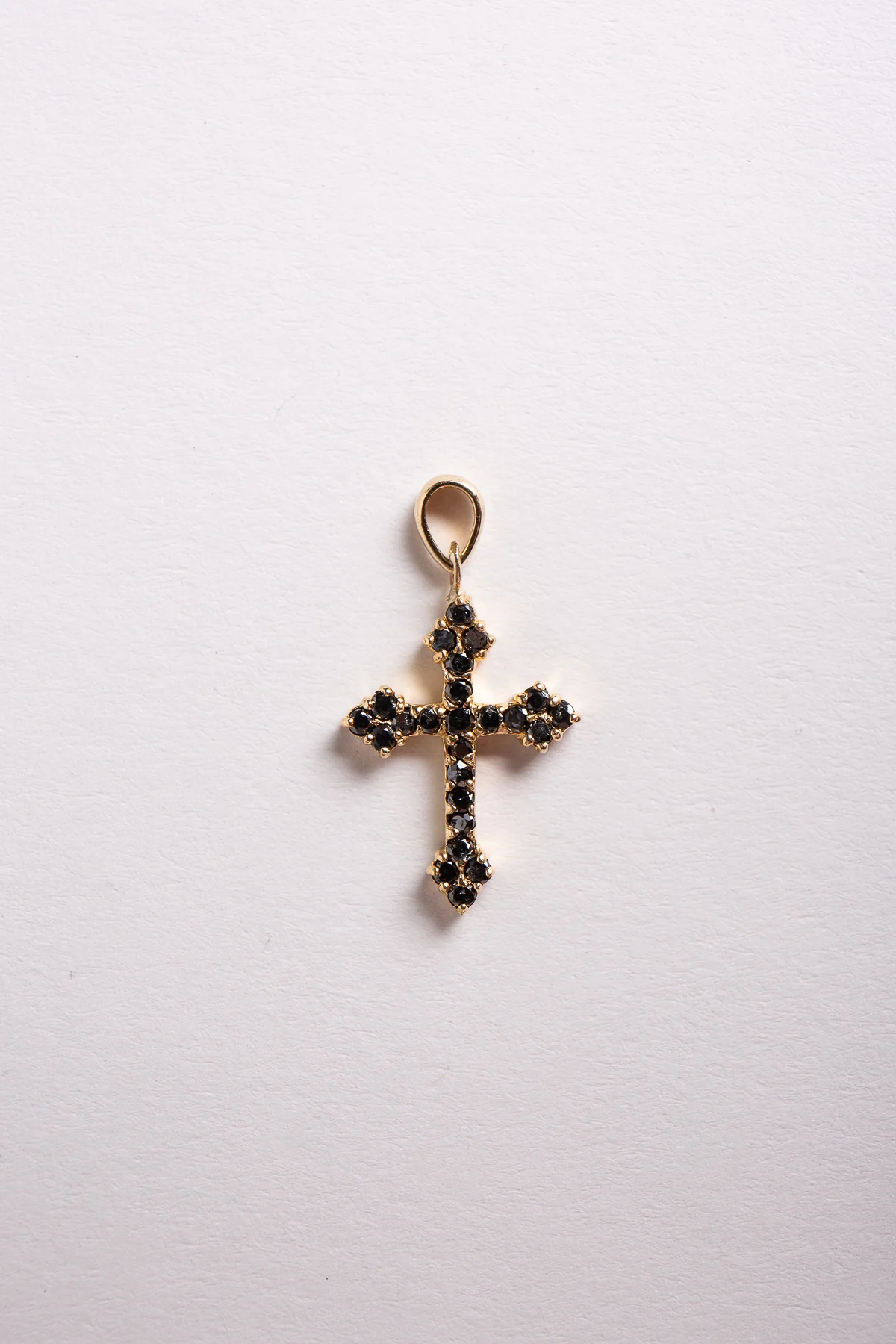 JOANNE FISKE | ORTHODOX BLACK DIAMOND CROSS PENDANT - Image 2