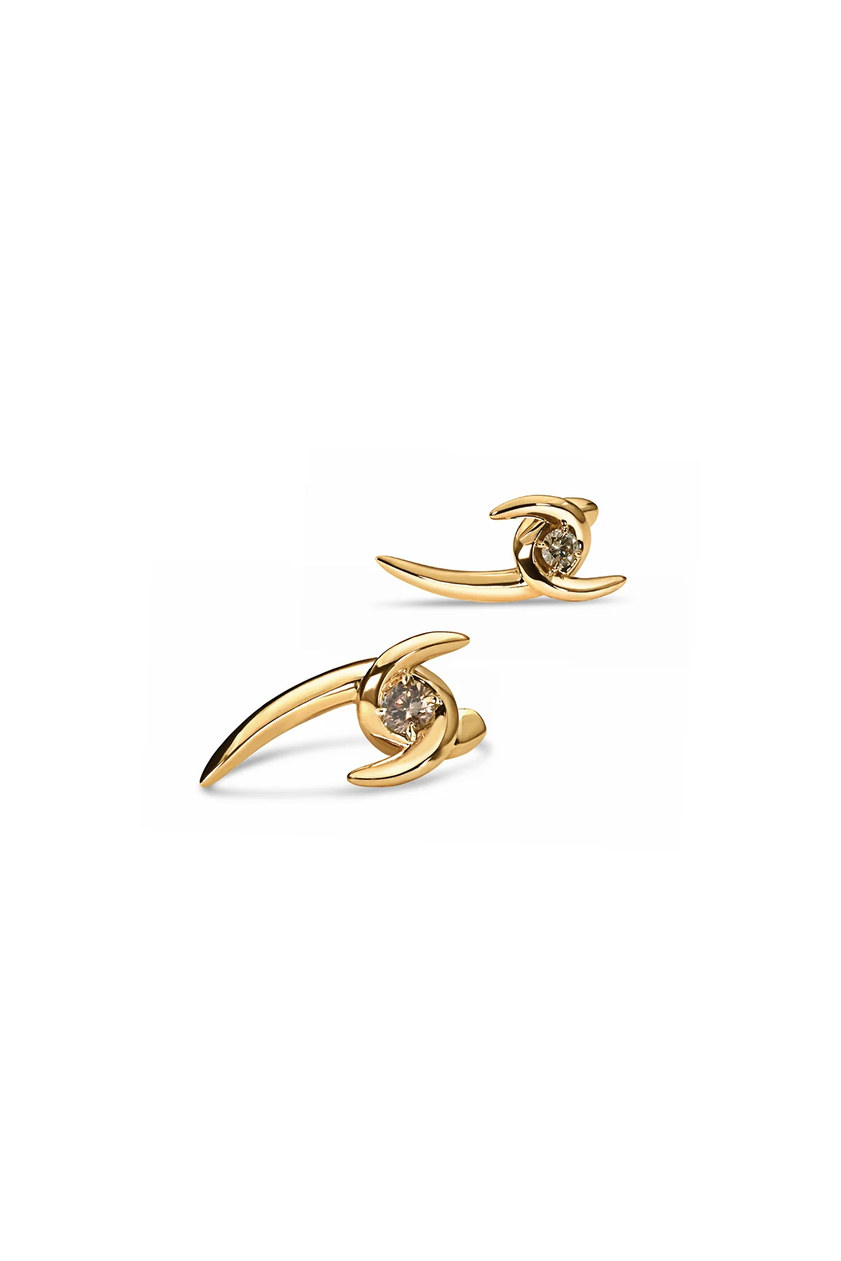 JOVANA DJURIC | INTERLOCK DESERT DIAMOND EARRINGS - Image 2