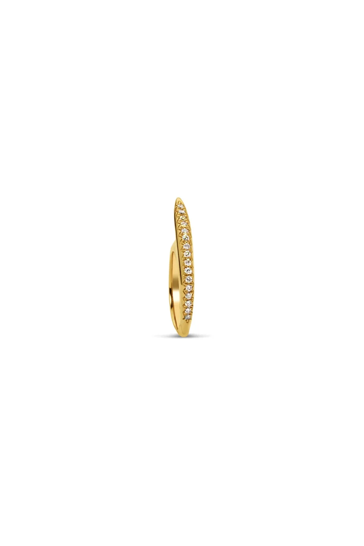 JOVANA DJURIC | XS YELLOW GOLD DIAMOND SLICE RING - Image 4