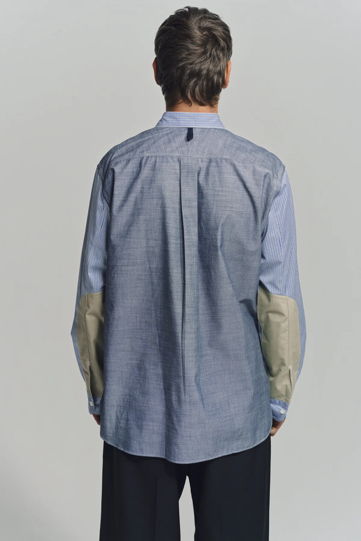JUNYA WATANABE | CHECK CHAMBRAY LONG SLEEVE SHIRT - Image 4