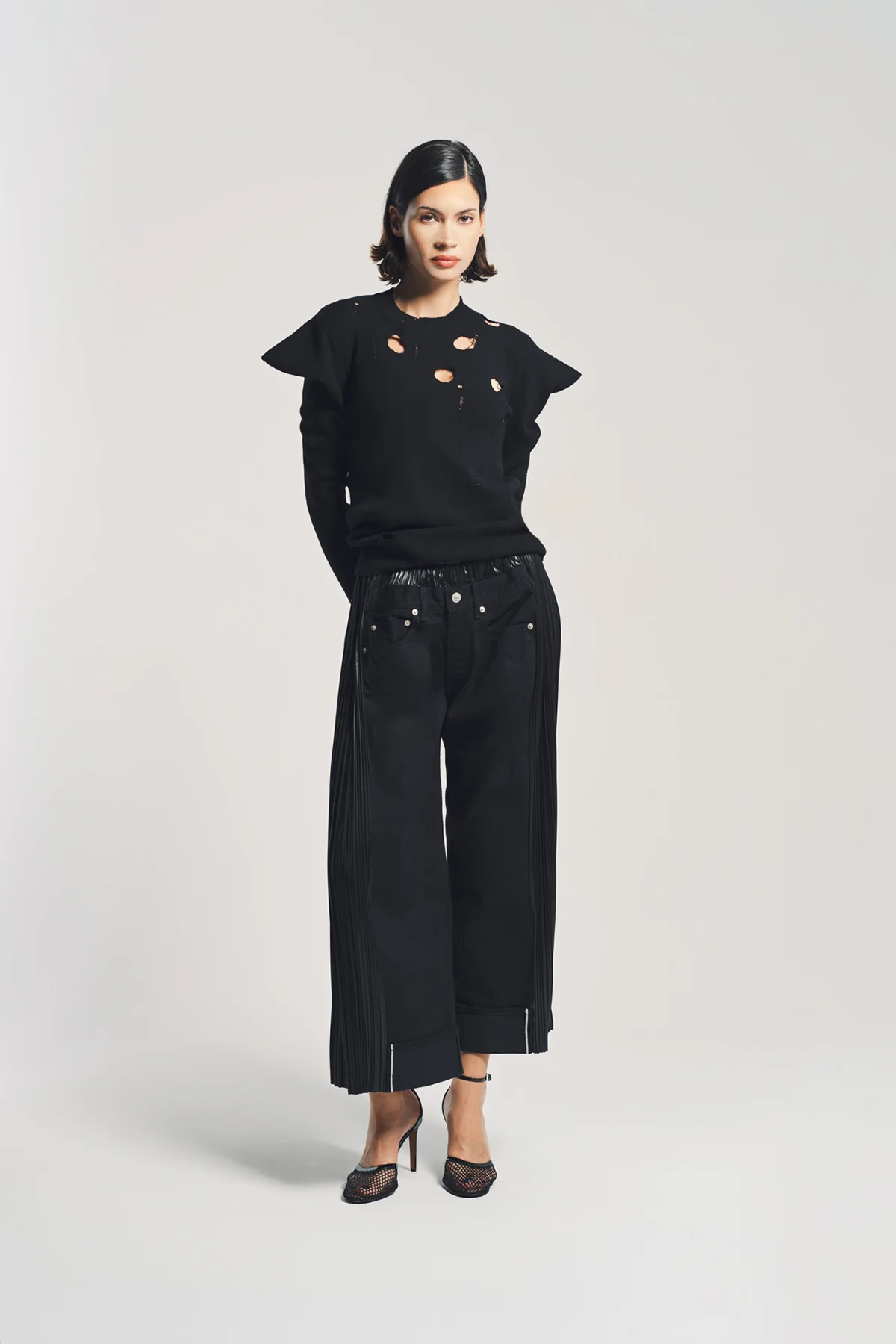 JUNYA WATANABE | DISTRESSED RIB SWEATER