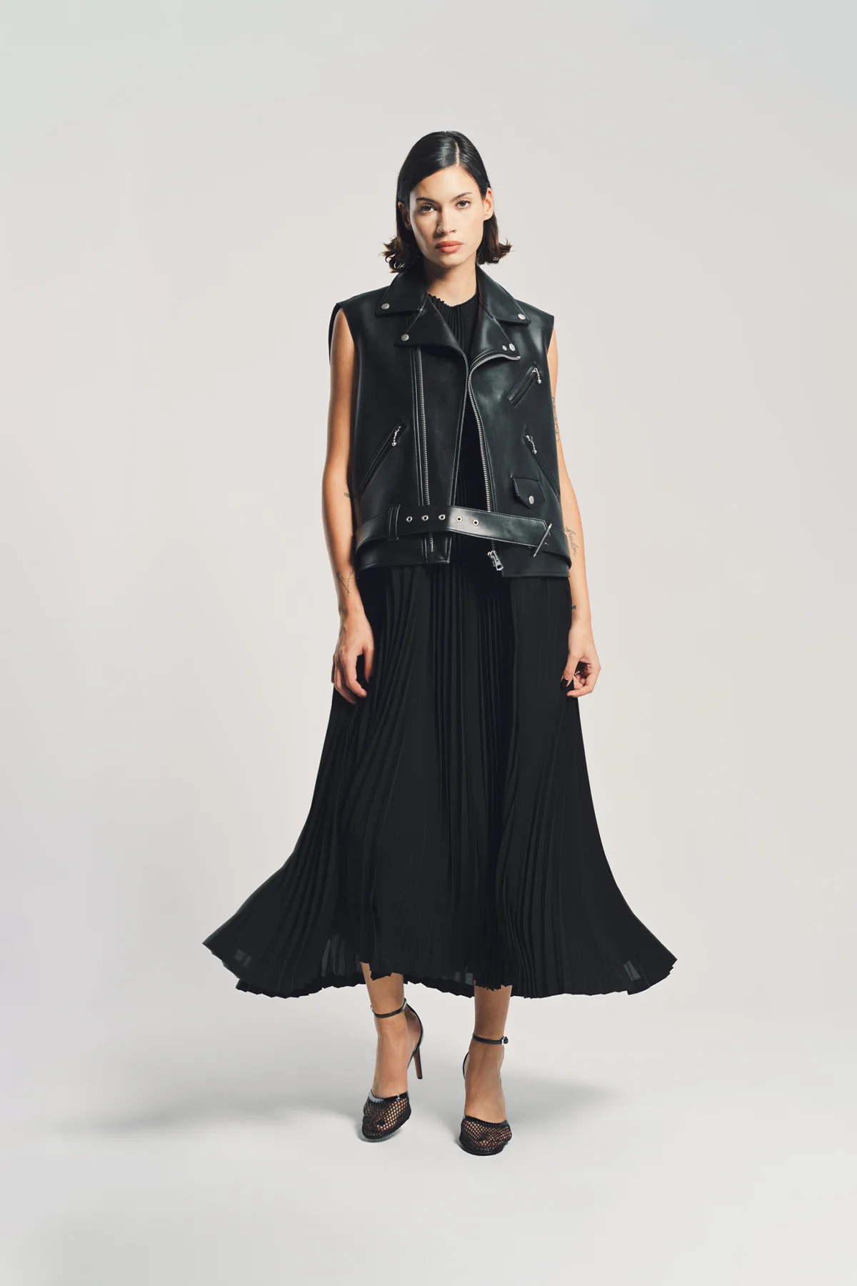 JUNYA WATANABE | FAUX LEATHER MAXI DRESS