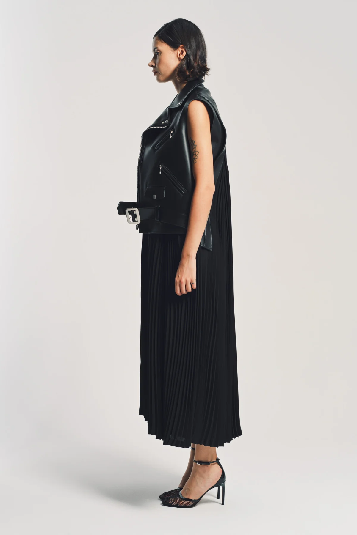 JUNYA WATANABE | FAUX LEATHER MAXI DRESS - Image 3