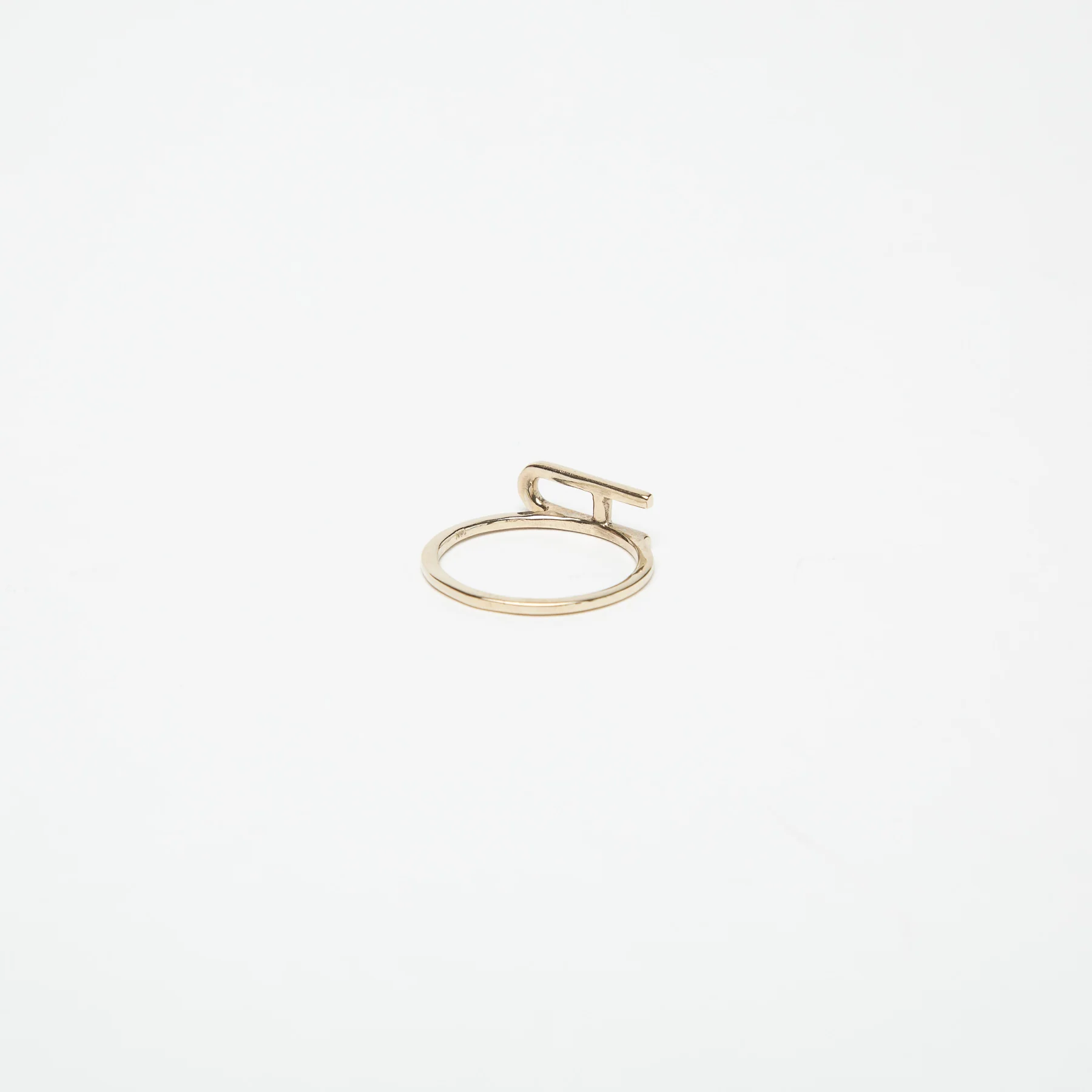 KWIT | 14K GOLD LETTER A RING - Image 6