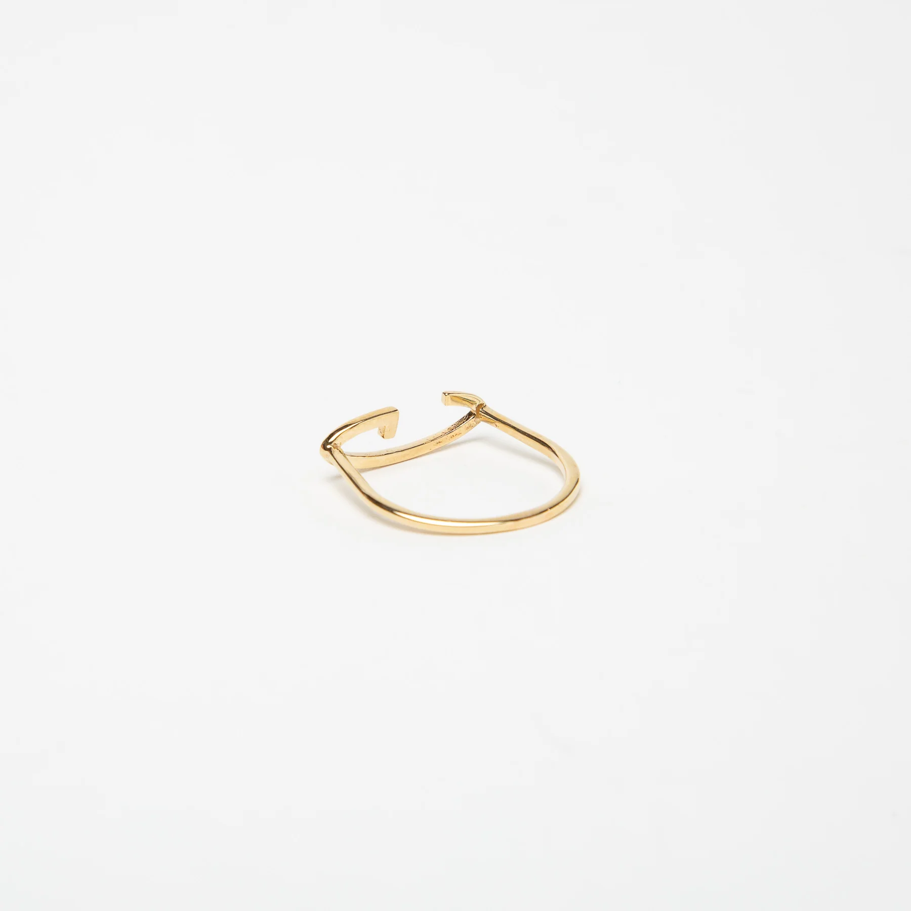 KWIT | 14K GOLD LETTER G RING - Image 5