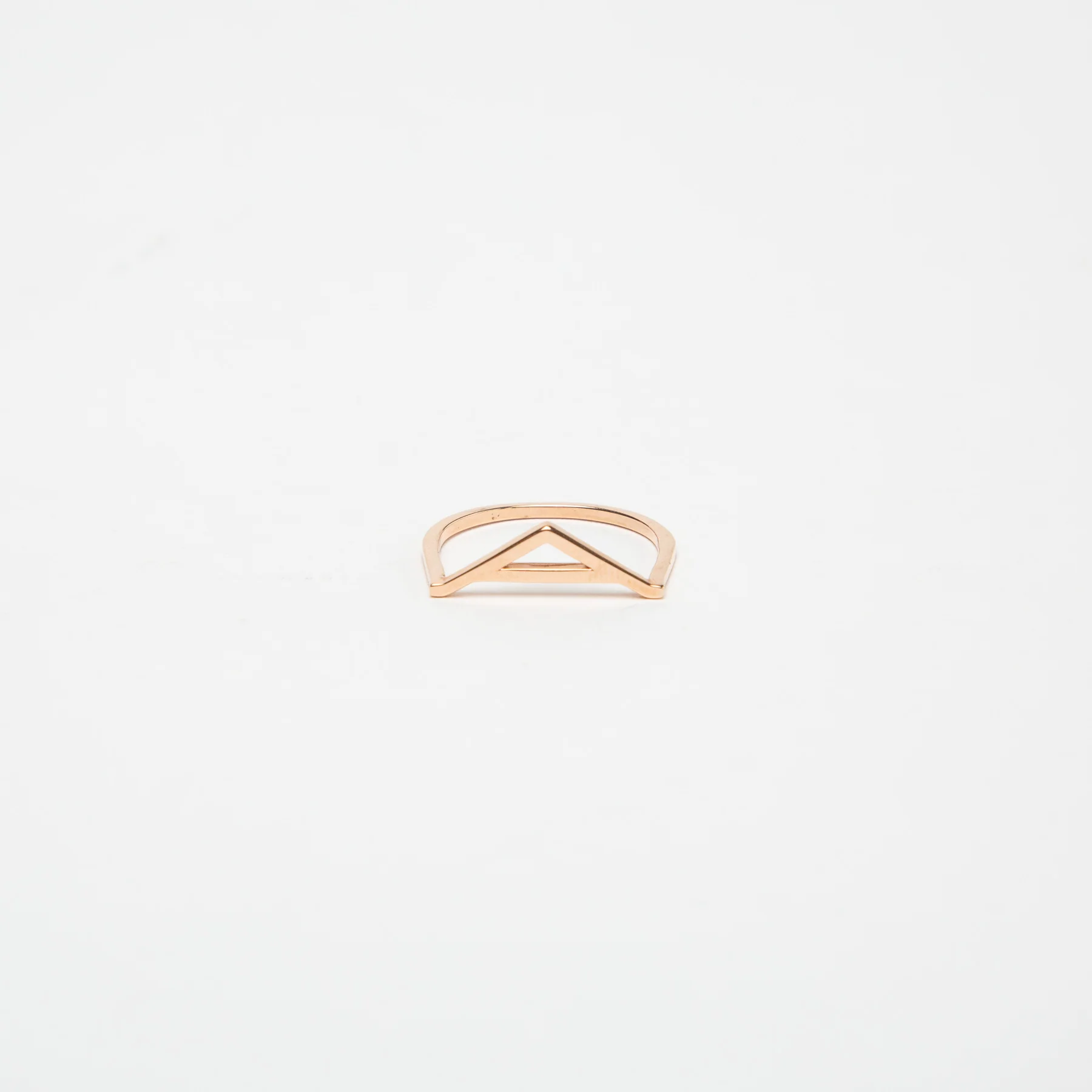 KWIT | 14K ROSE GOLD LETTER A RING