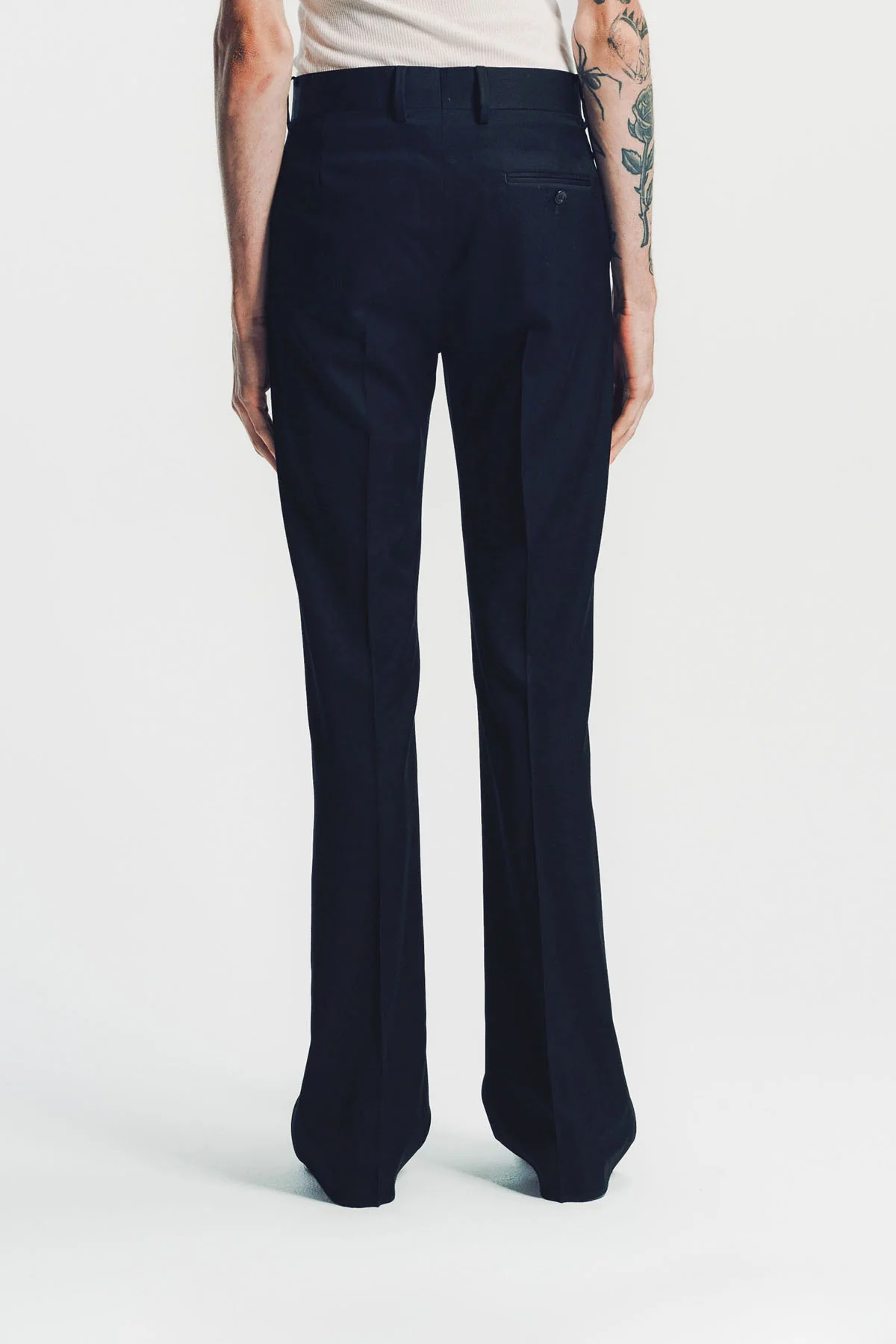 KYOSUKE KUNIMOTO | NOIR FLAT FRONT PANTS - Image 4