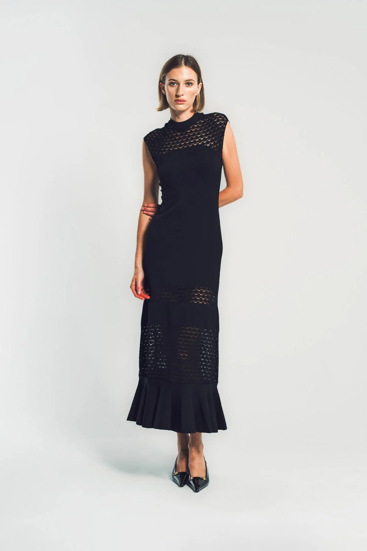 LANVIN | LACE DETAIL DRESS