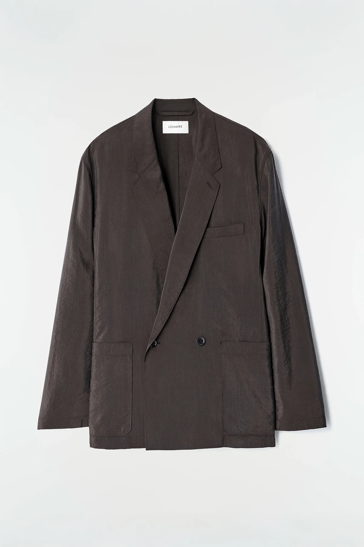 Lemaire | Light Double-breasted Jacket in Dry Silk