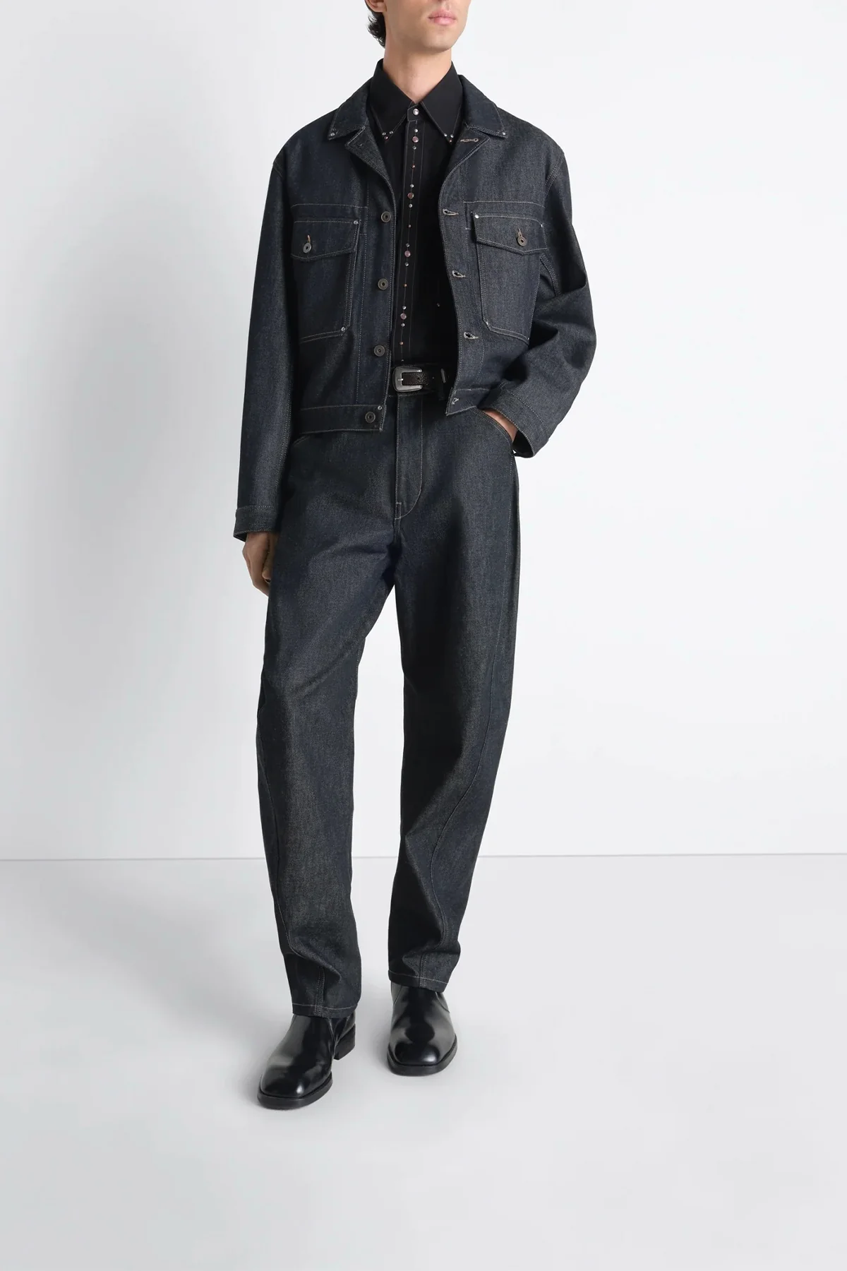 LEMAIRE | TWISTED WORKWEAR PANTS IN DENIM - Image 2
