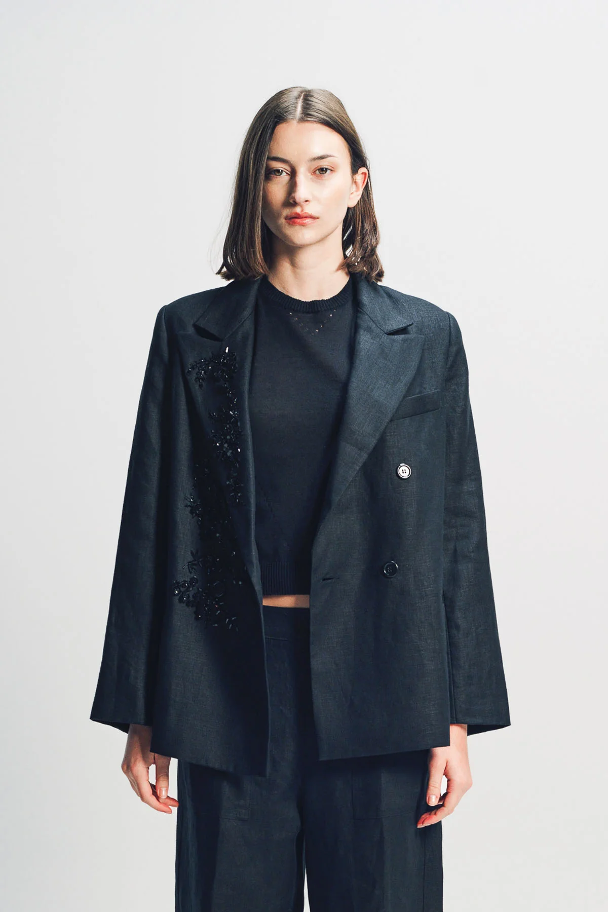 LIBERTINE | ‘ANTIBES NIGHT’ EMBELLISHED DOUBLE BREASTED JACKET - Image 2
