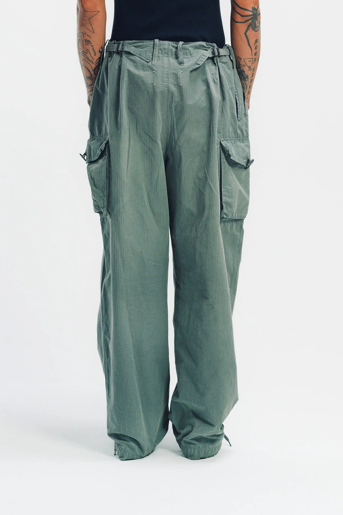 MAISON MARGIELA | COTTON BLEND CARGO PANTS - Image 4