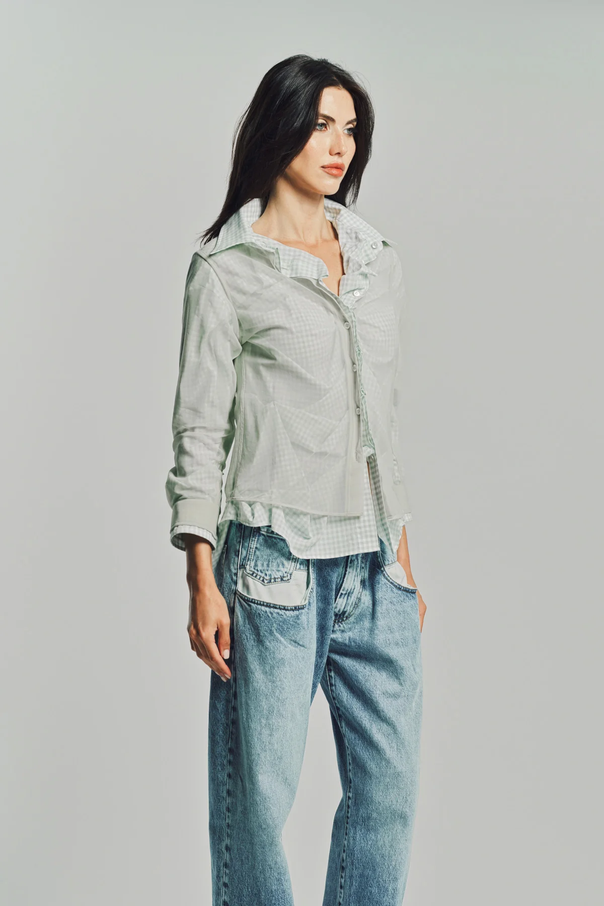MAISON MARGIELA | LAYERED LONG SLEEVE SHIRT - Image 4