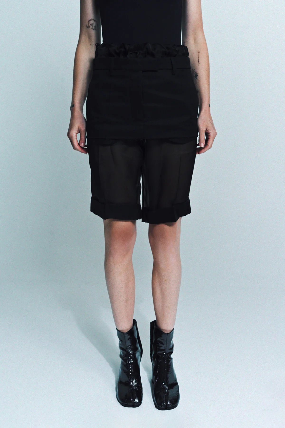 MAISON MARGIELA | LAYERED SKIRT SHORTS - Image 2