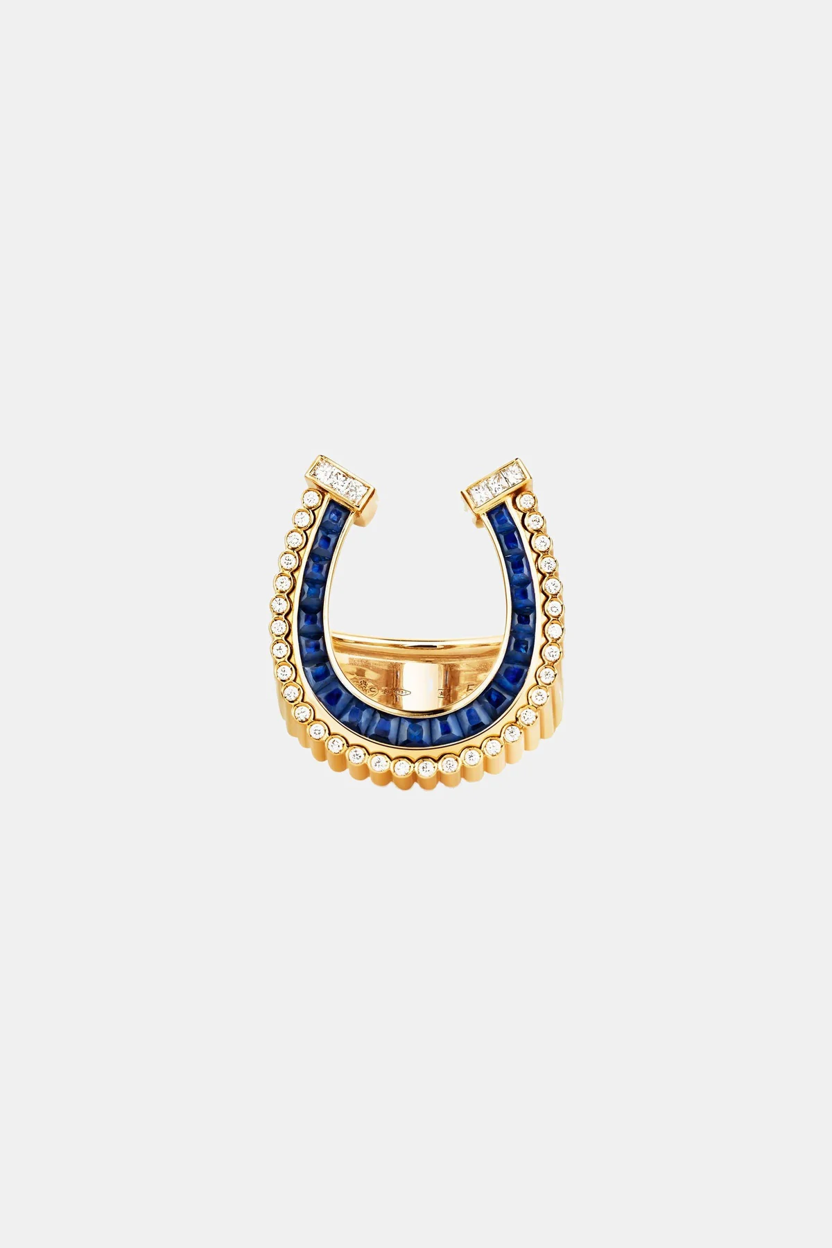 MARIE LICHTENBERG | HORSESHOE SAPPHIRE RING