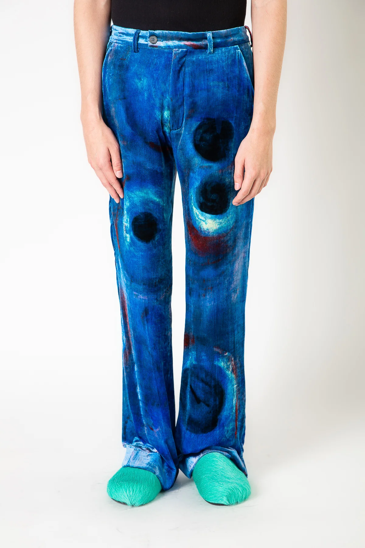 MARNI | VELVET PRINTED TROUSERS - Image 2