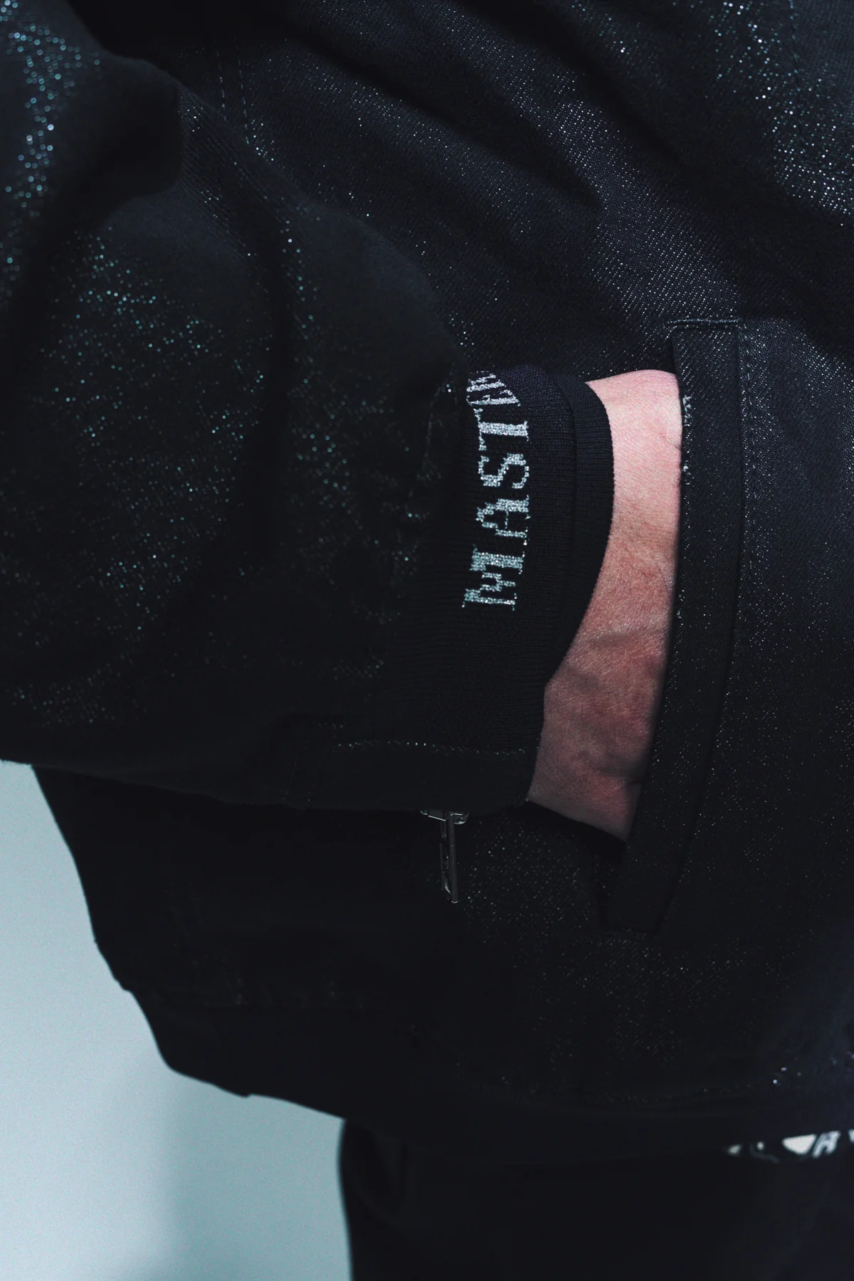 MASTERMIND | HOODED PATCHWORK DENIM JACKET - Image 5