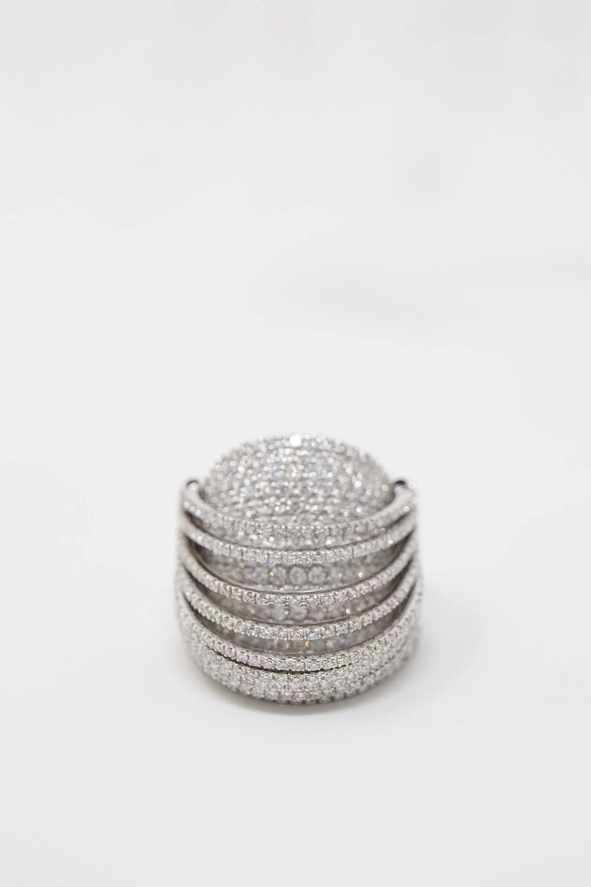 MATTIA CIELO | 18K WHITE GOLD DIAMOND RING - Image 2