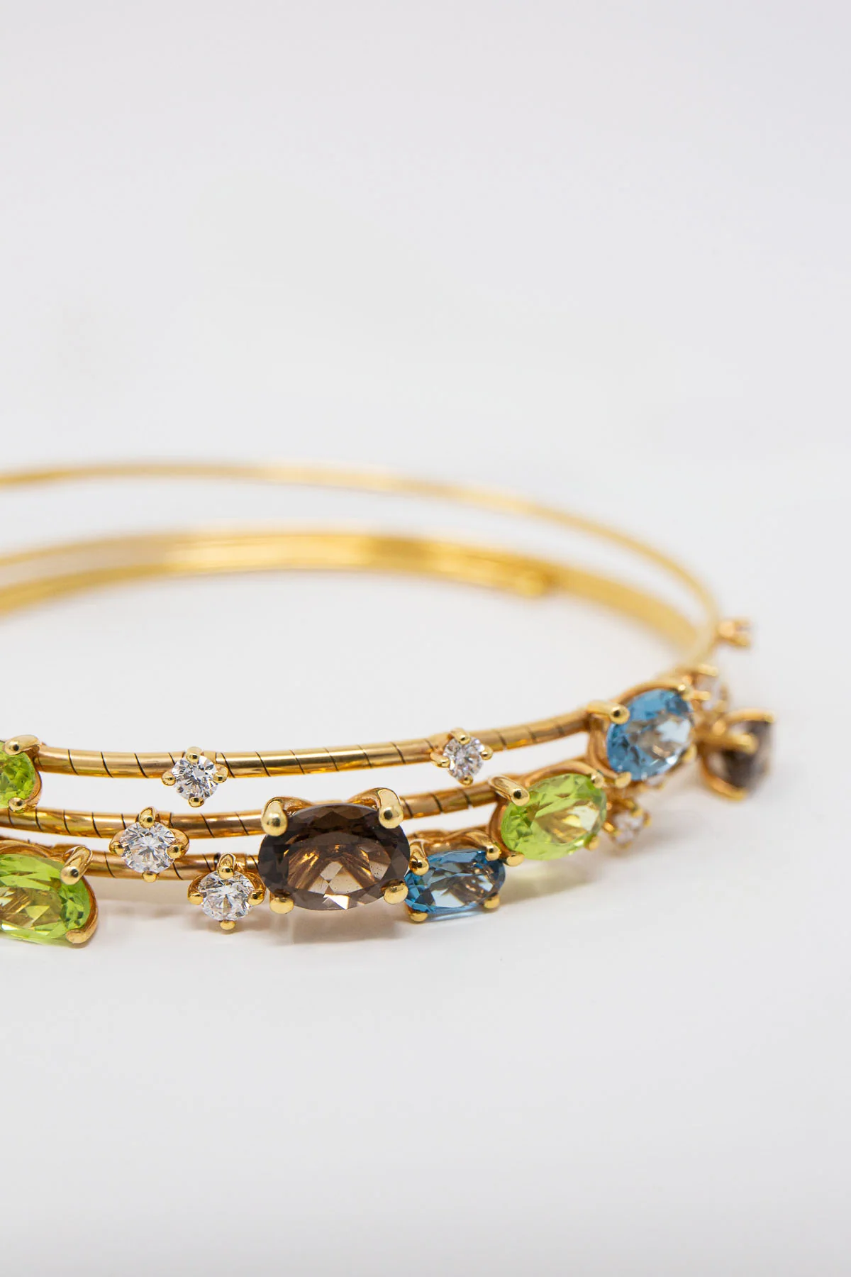 MATTIA CIELO | MULTI STONE SPIRAL BRACELET - Image 2