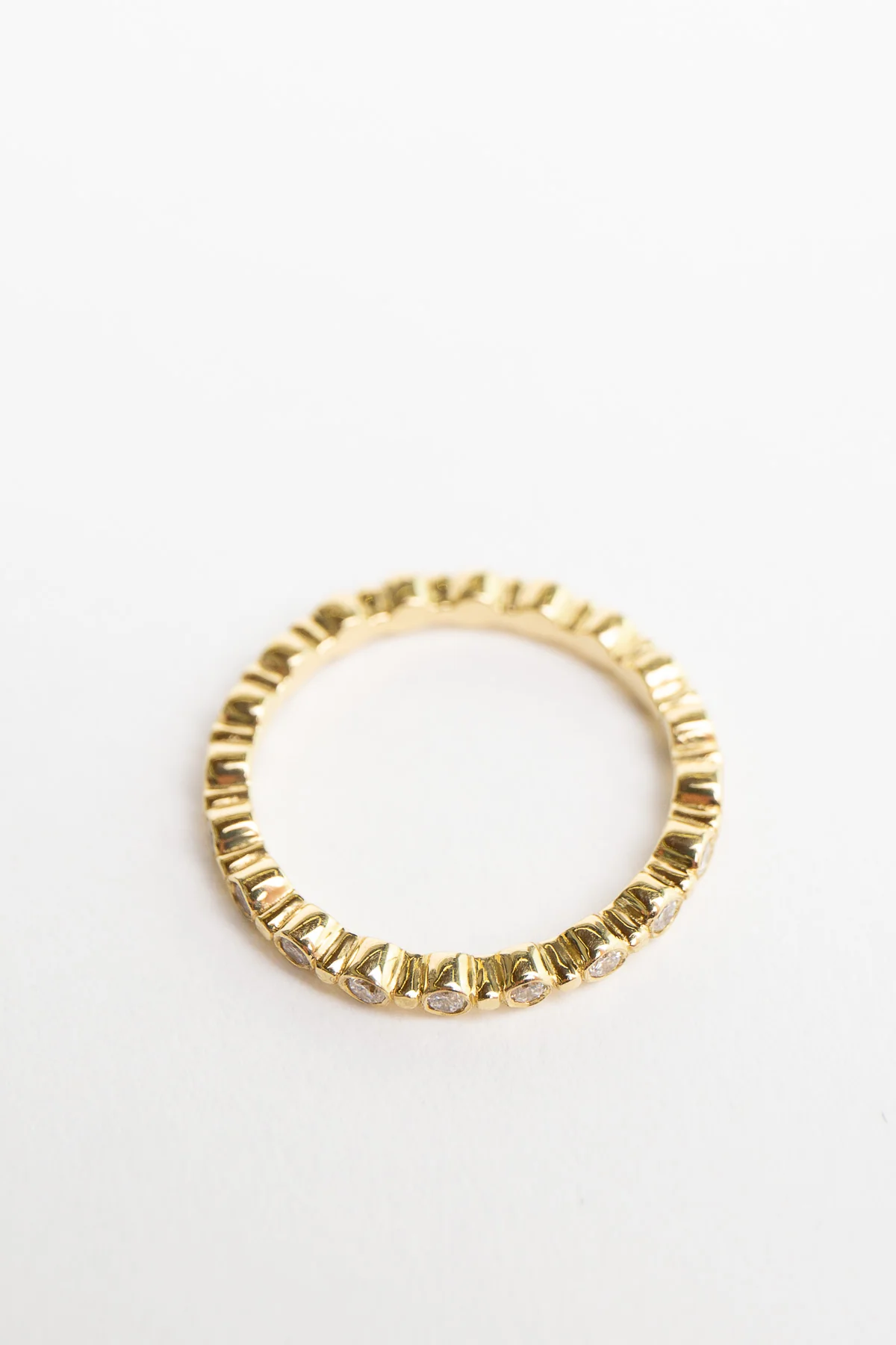 MAUD JEWELRY | 18K GOLD 30 DIAMOND STACK RING - Image 5
