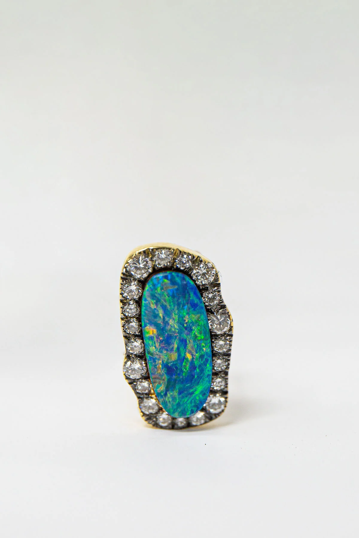 MAUD JEWELRY | OPAL & DIAMOND EARRINGS - Image 2