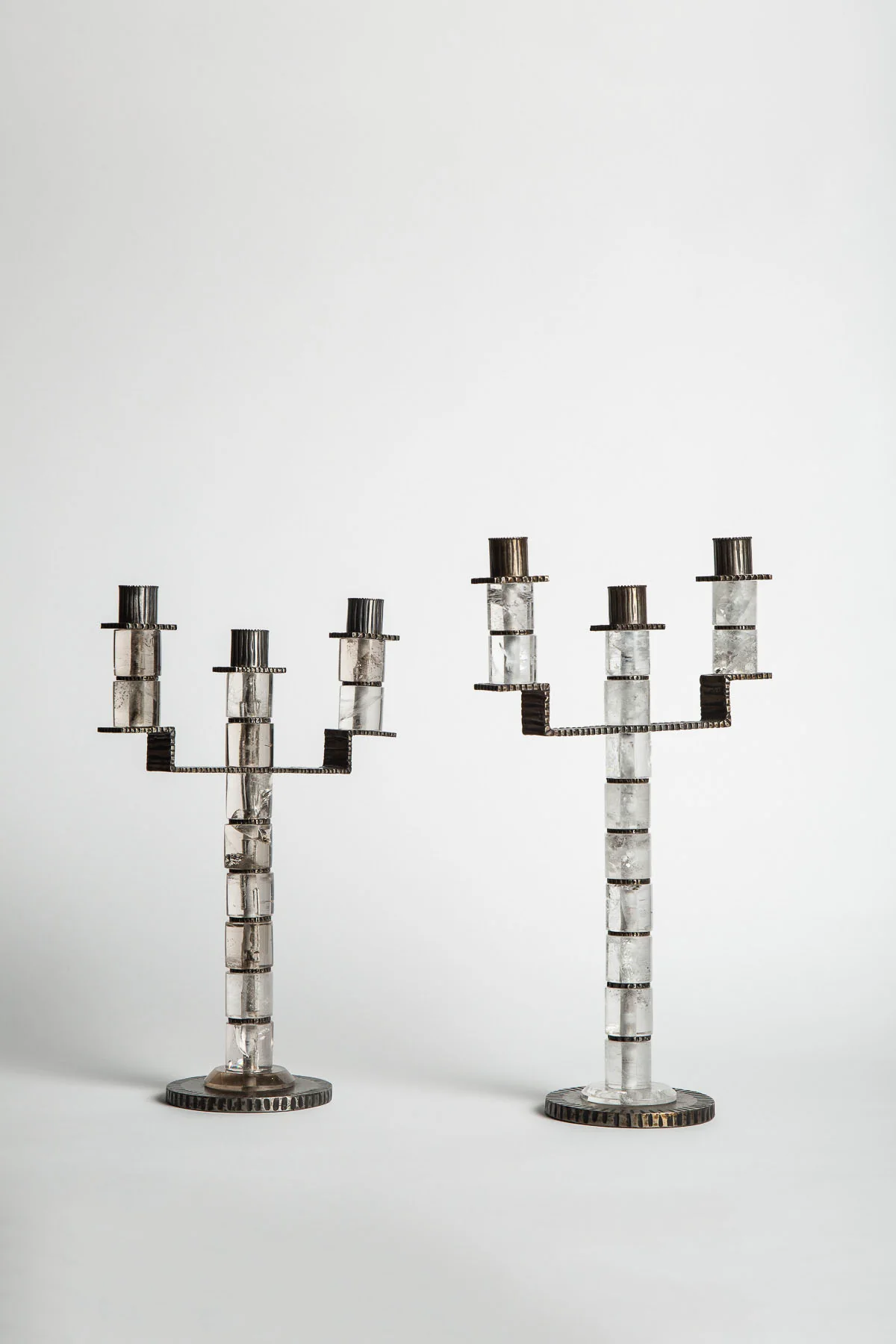 MAXFIELD PRIVATE COLLECTION | 3 BRANCH CANDELABRA, SET OF 2 - Image 2